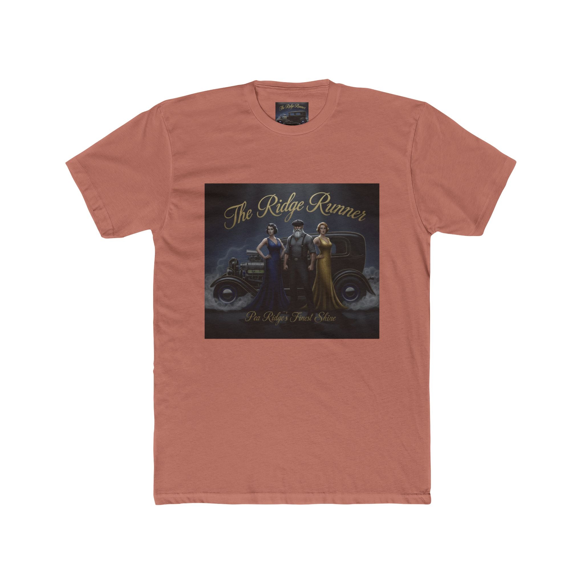 Vintage 'The Ridge Runners' Car Club Tee — Retro 1930s Hot Rod Graphic Shirt