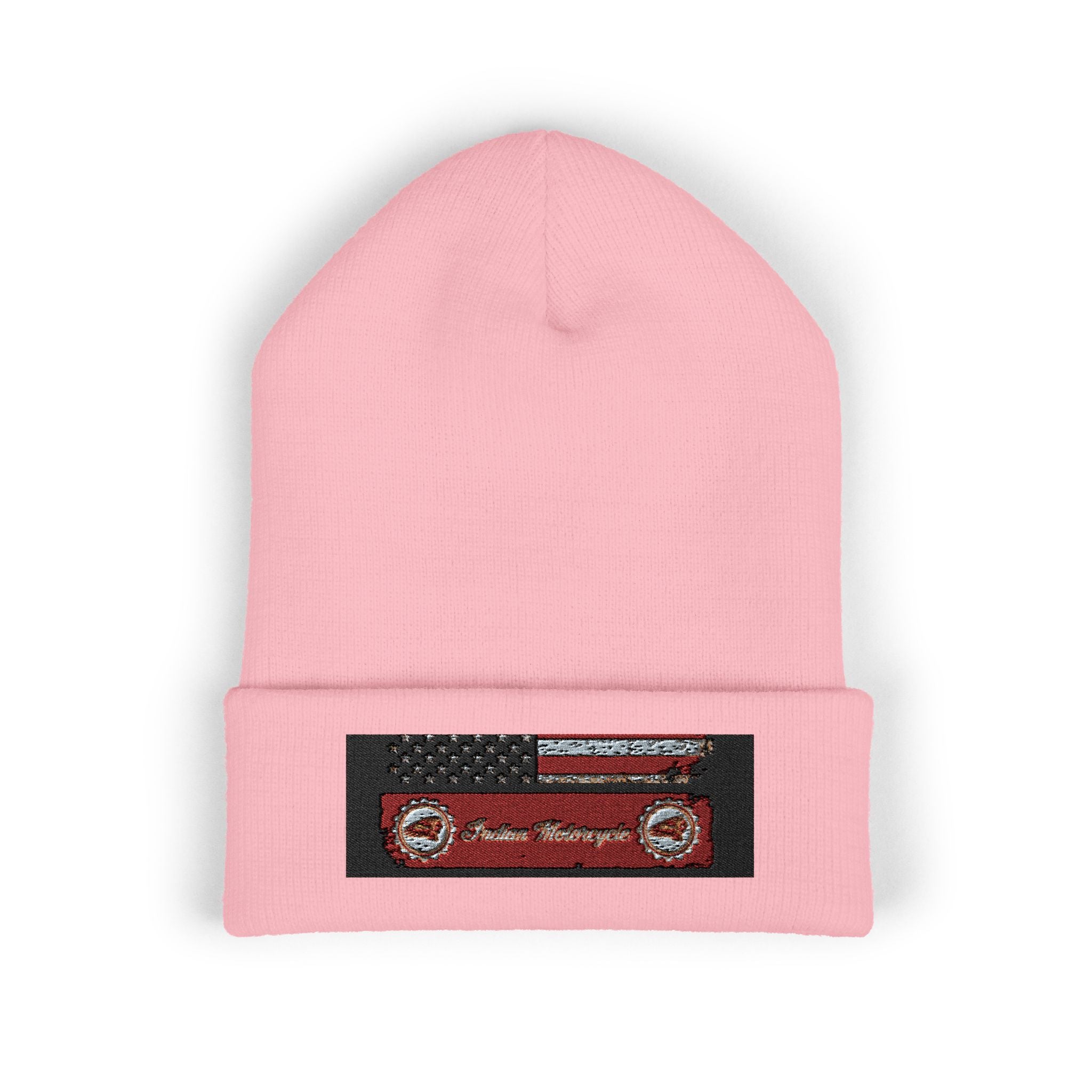 Retro Cassette Embroidered Beanie — Vintage Music Knit Hat