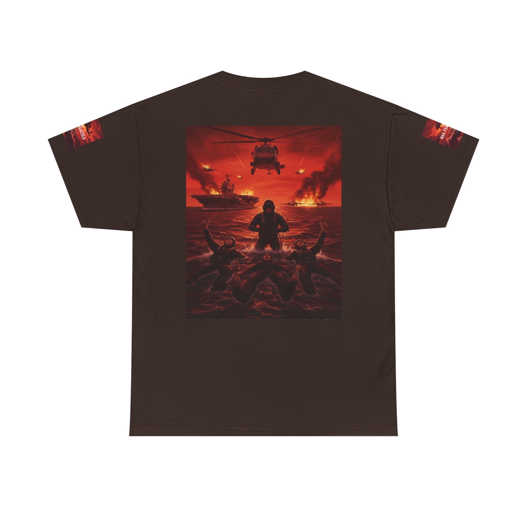 Rescue Swimmer Graphic Tee — NAS Pensacola Military Helicopter Design