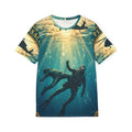 Diver Rescue All-Over Print Sports Jersey — Military Paratrooper Underwater Scene