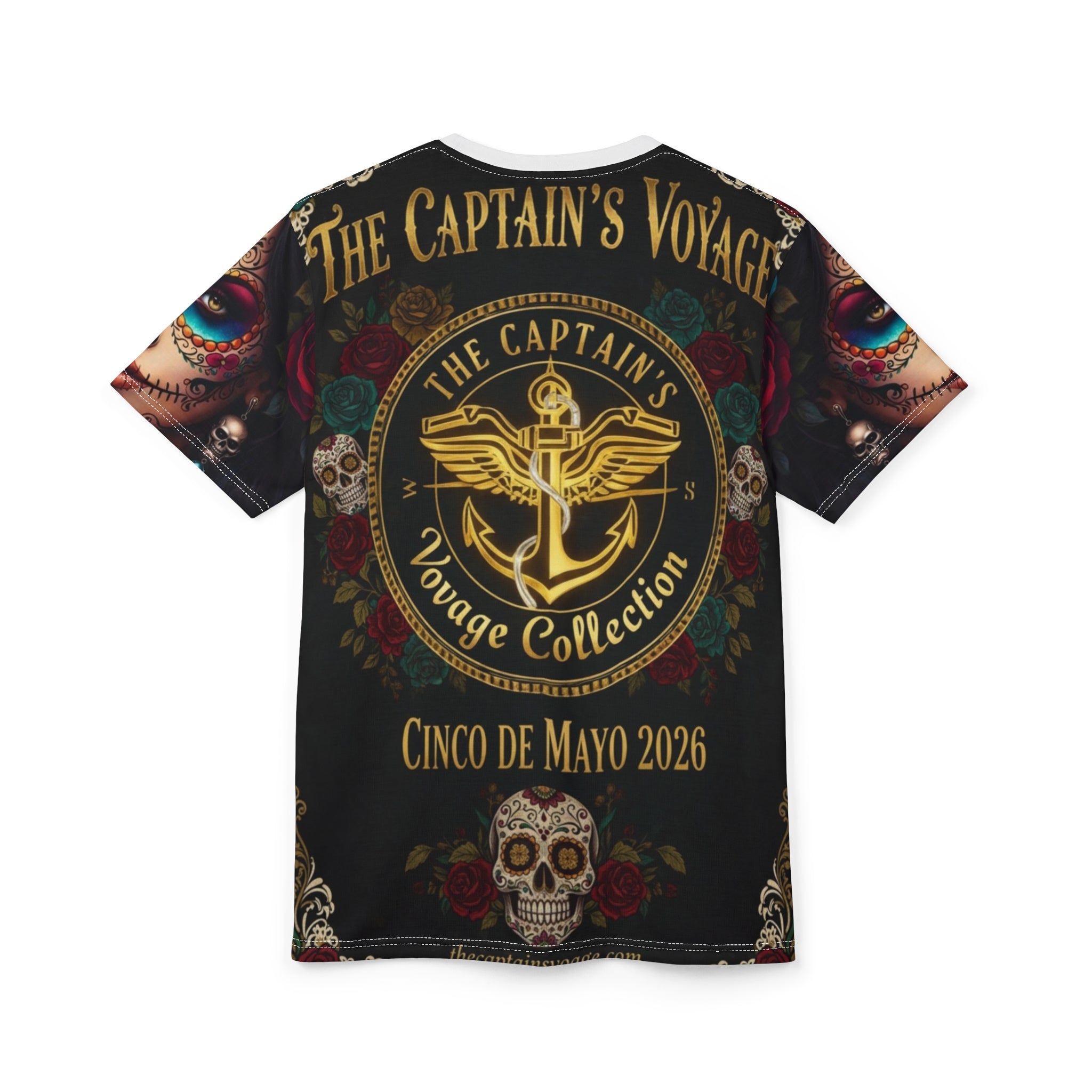 Day of the Dead Motorcycle Tee — Día de los Muertos Sugar Skull Rider Shirt