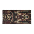 Indian Motorcycle Skull & Feather Beach Towel — Vintage Biker Tribal Design
