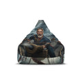 Bean Bag Chair Cover — Stormy Sea Pirate Captain & Kraken Illustration