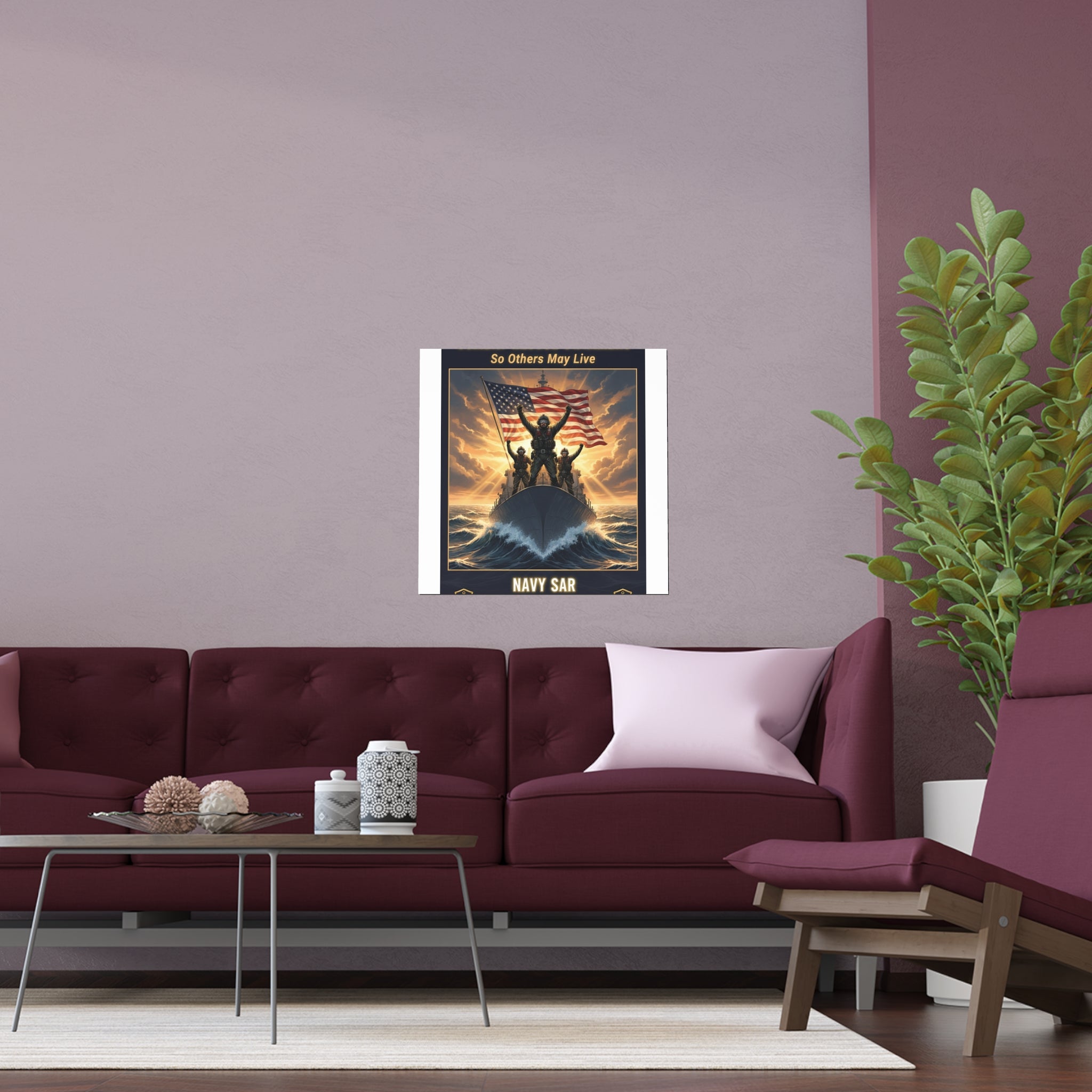 Combat Rescue Swimmers Silk Poster — "So Others May Live" Navy SAR Wall Art