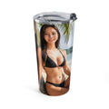20oz Beach Bikini Photo Tumbler – Tropical Summer Travel Cup