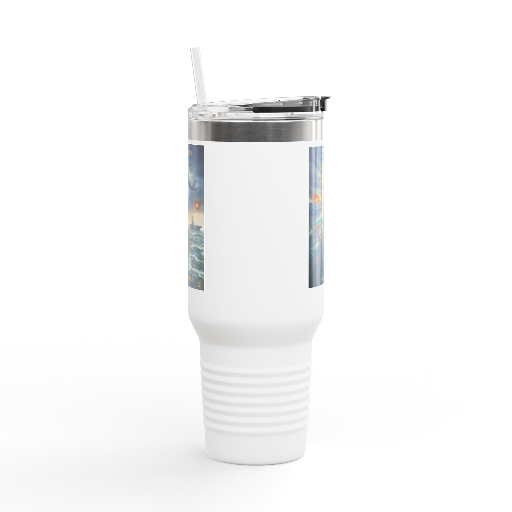 40oz Insulated Travel Mug — Ocean Storm Fantasy Art