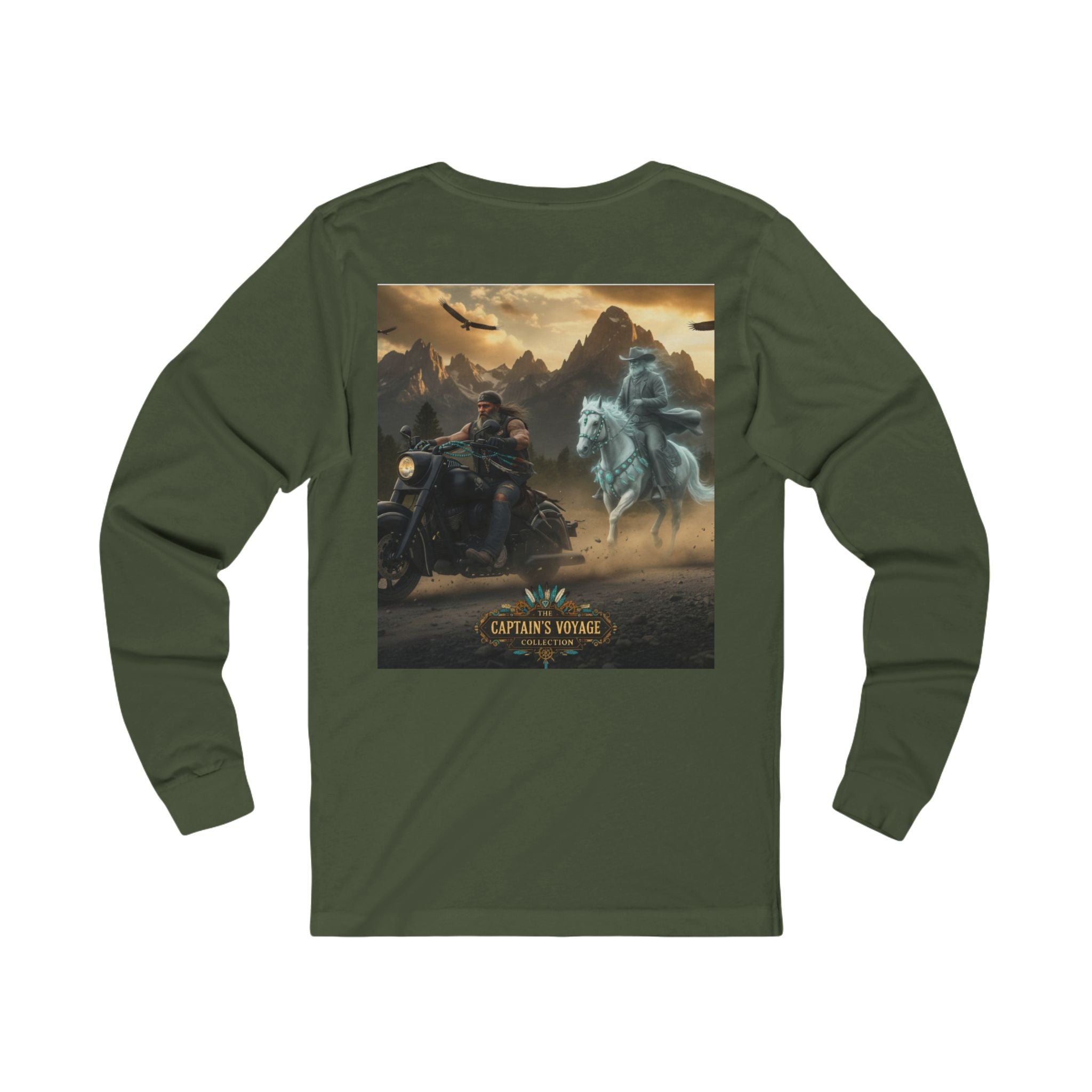 Captain's Voyage Motorcycle & Ghost Rider Long Sleeve Tee
