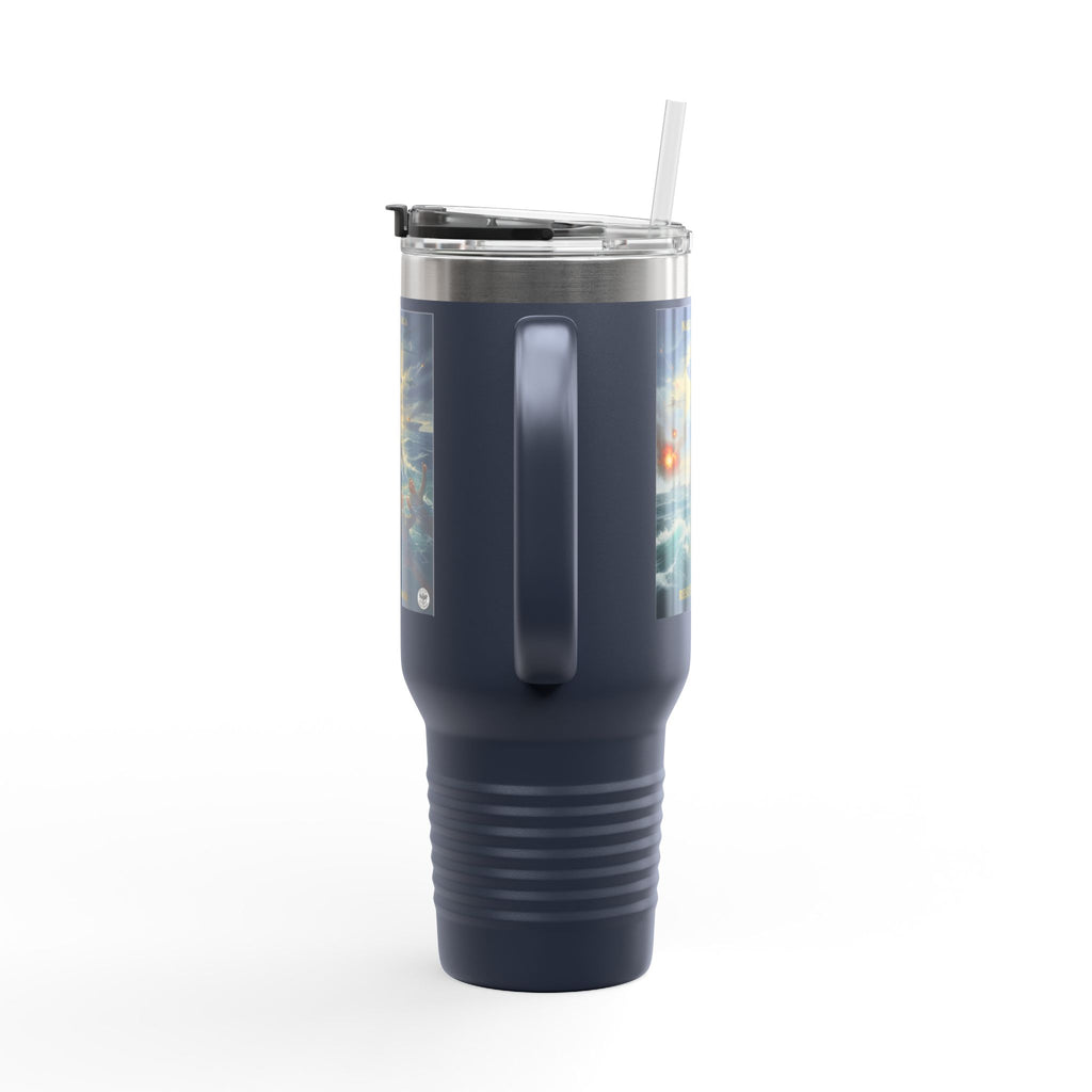 40oz Insulated Travel Mug — Ocean Storm Fantasy Art
