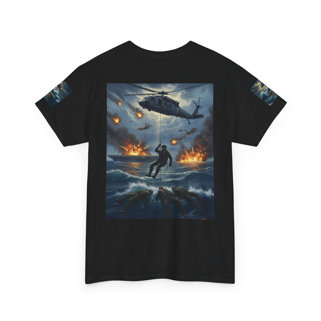 Rescue Mission Tee — Military Helicopter Search & Rescue Graphic T-Shirt