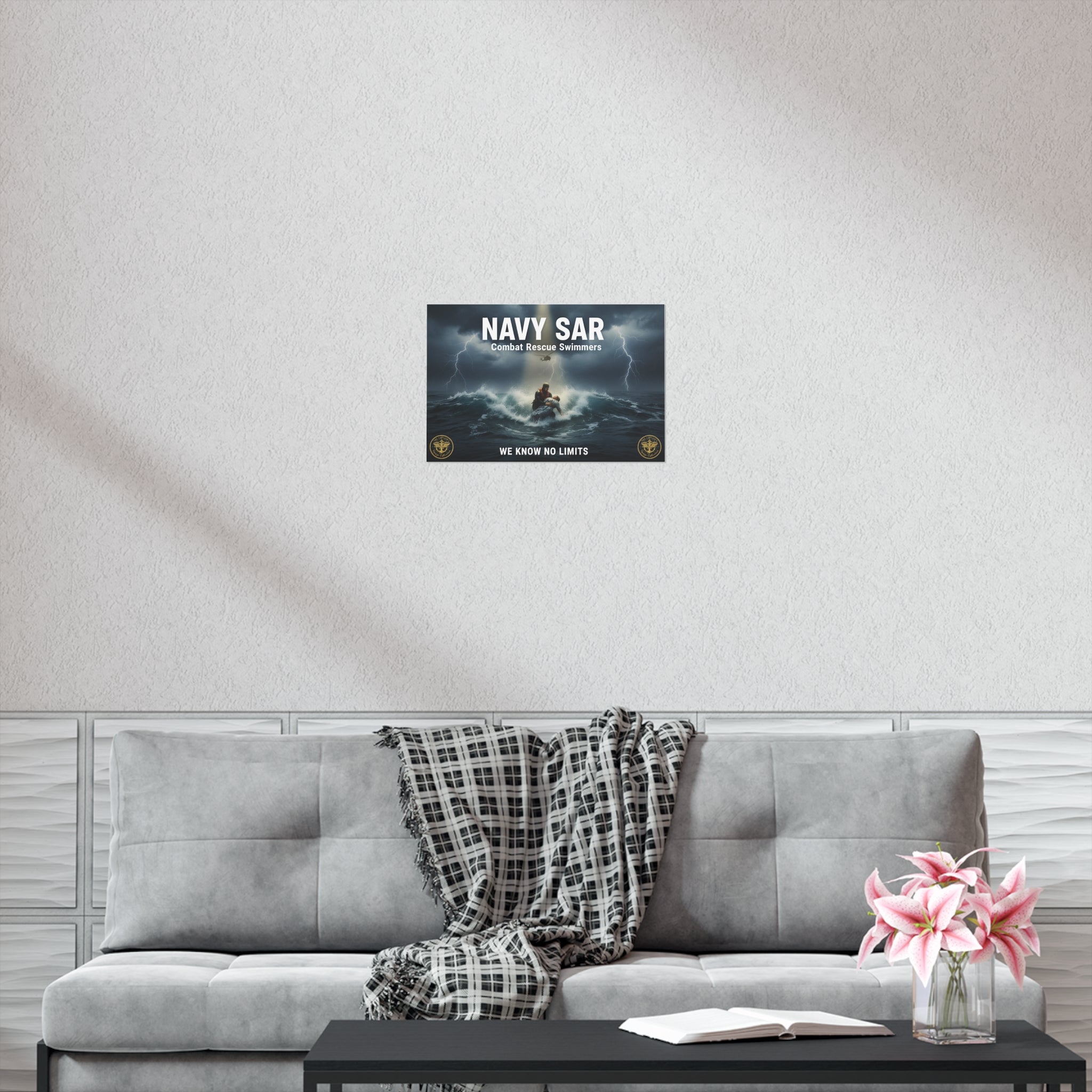 Navy SAR Combat Rescue Swimmers Poster — "We Know No Limits"