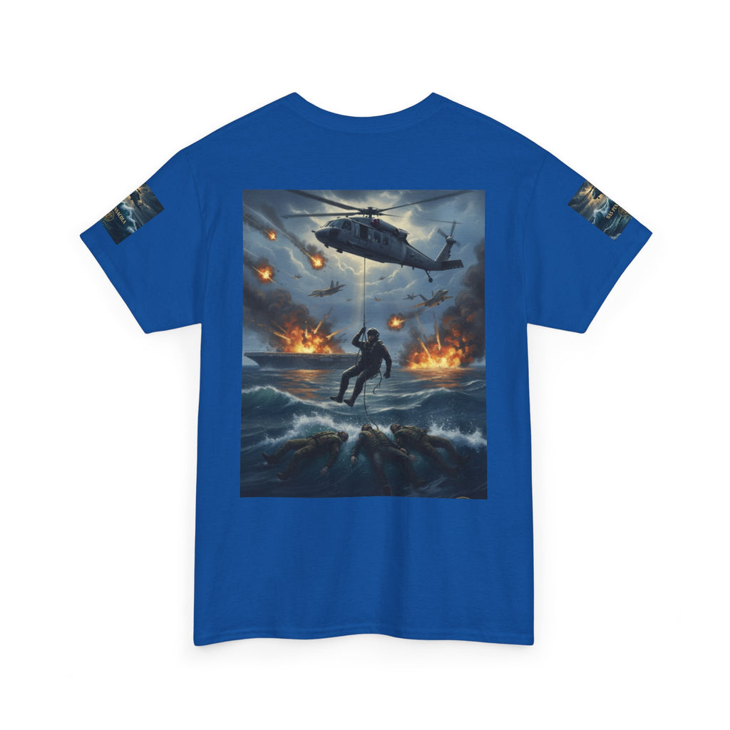 Rescue Mission Tee — Military Helicopter Search & Rescue Graphic T-Shirt