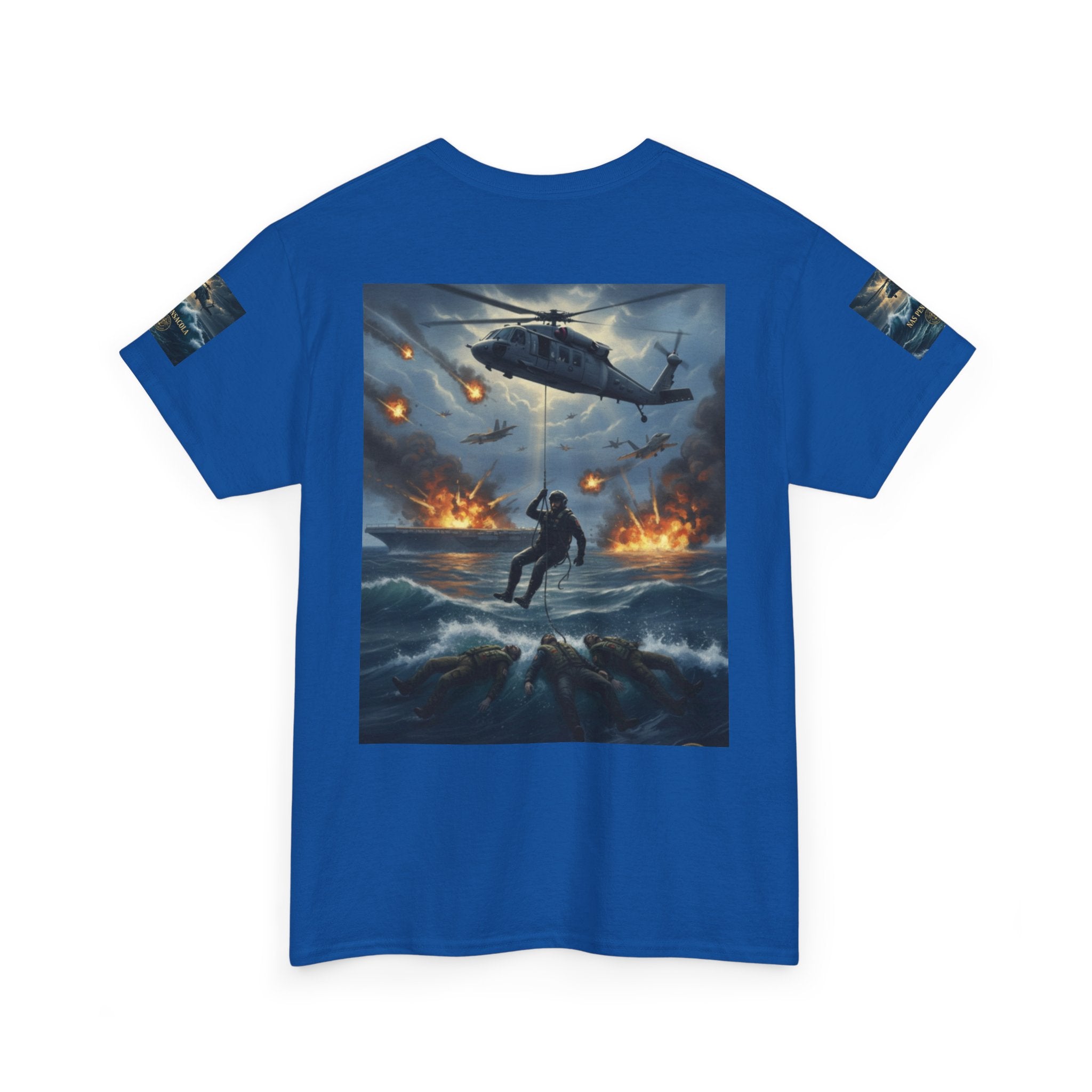 Rescue Mission Tee — Military Helicopter Search & Rescue Graphic T-Shirt