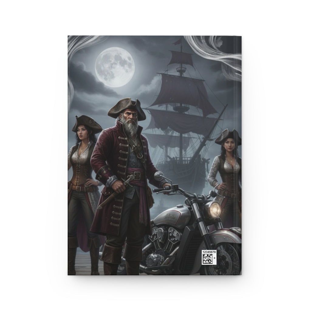 Pirate Captain Hardcover Journal — Nautical Adventure Notebook