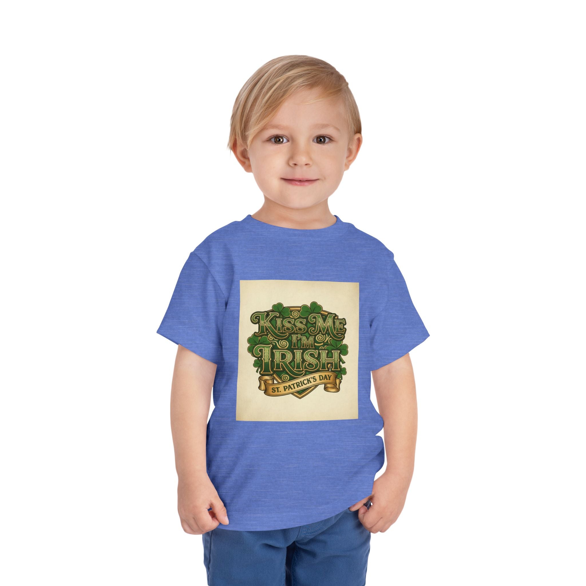 Toddler Tee — "Kiss Me I'm Irish" St. Patrick's Day Shirt