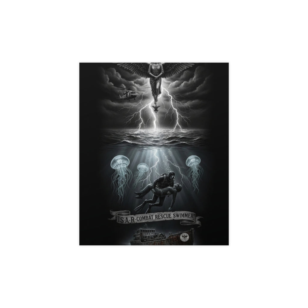 Matte Poster — USAR Combat Rescue Swimmer Memorial (Vertical/Horizontal)