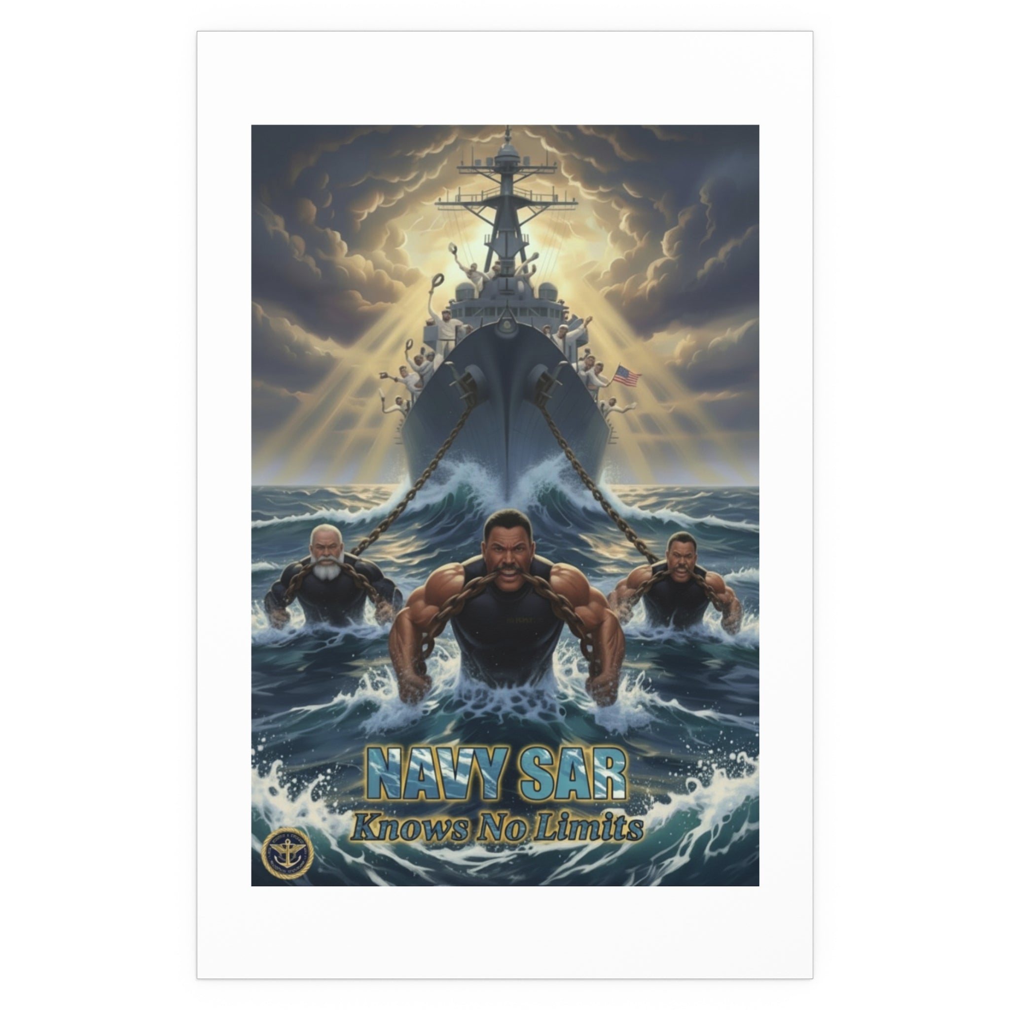 Navy SEALs Silk Poster — 'Nothing Is Impossible' Military Wall Art (Indoor/Outdoor)