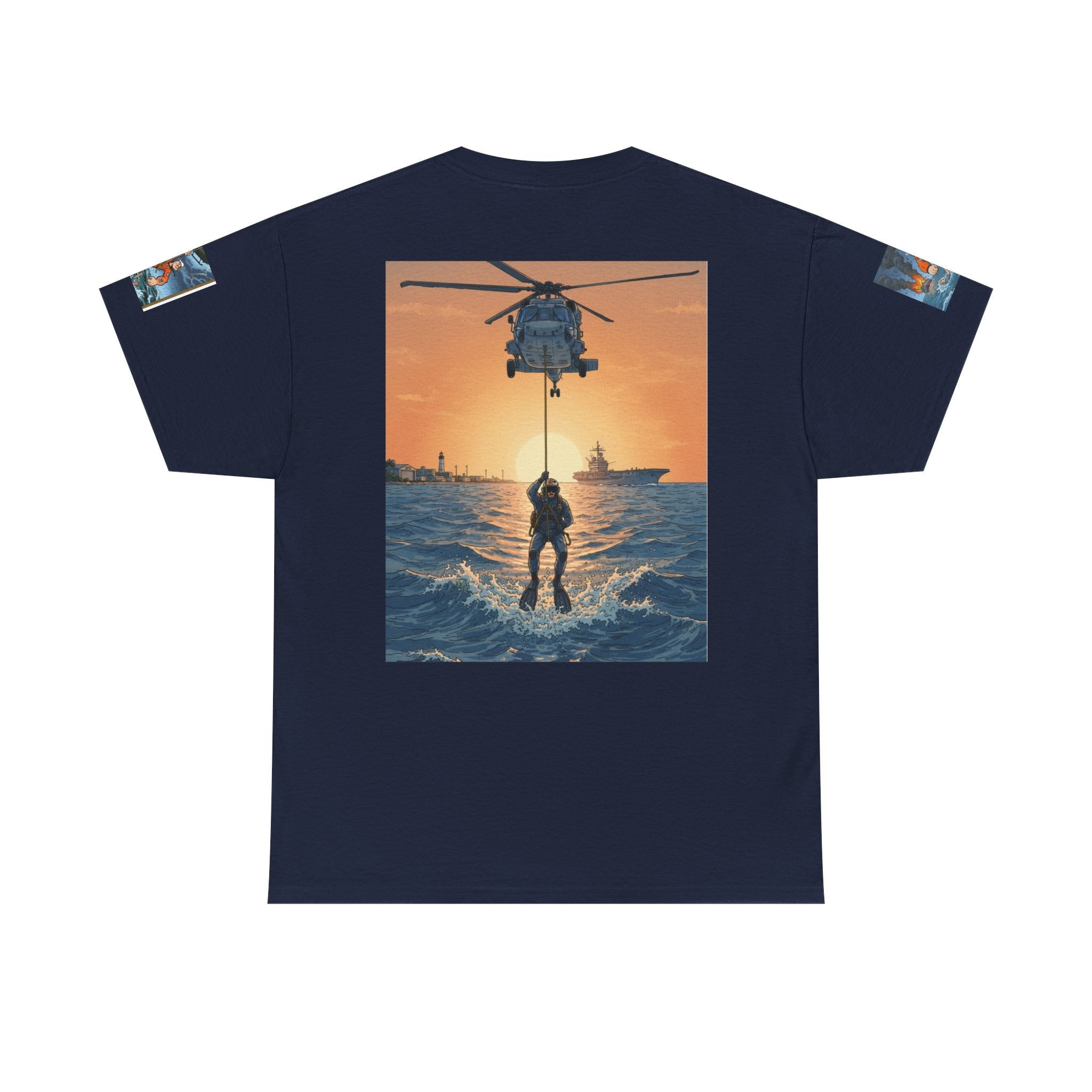 Rescue Swimmer Tee — NAS Pensacola Search & Rescue Helmet Tag T-Shirt