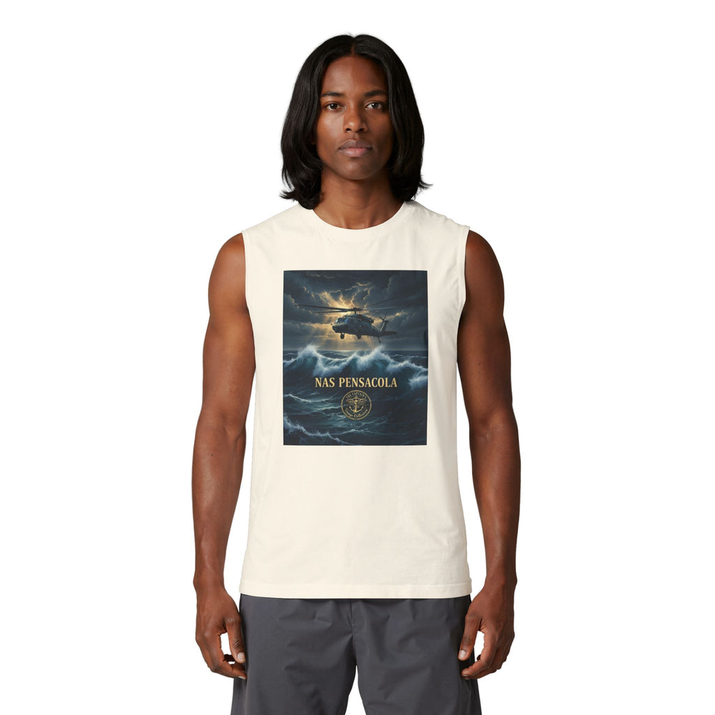 Military NAS Pensacola Tank Top — Navy Aviation Helicopter Design