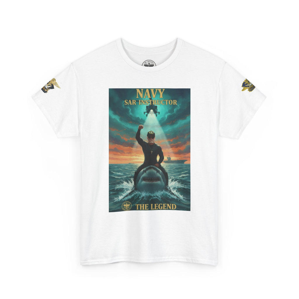 Navy SAR Helicopter Rescue Tee — "The Legend" Search & Rescue Tribute