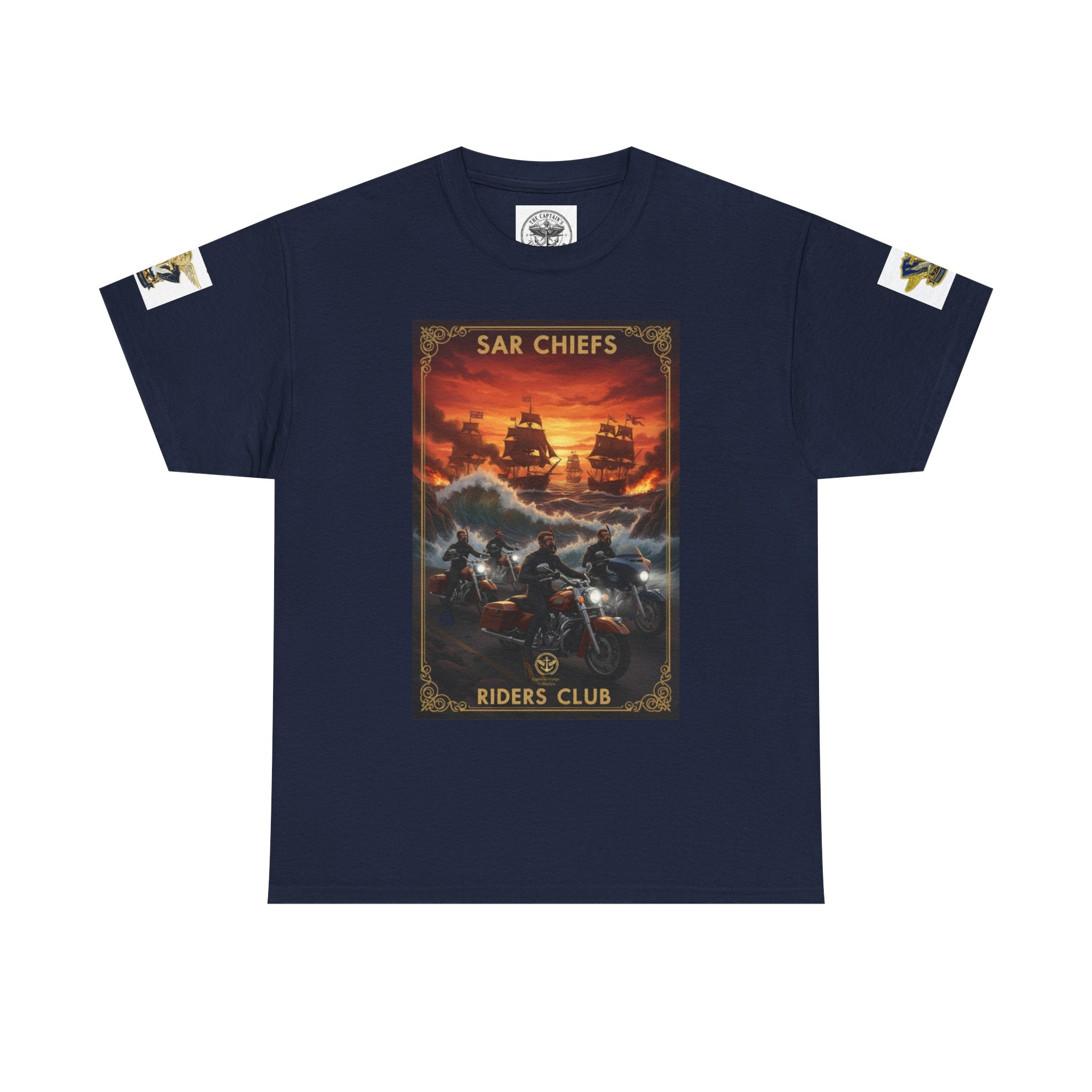 Military Rescue Riders Club T‑Shirt — SAR Chiefs Helicopter Tee