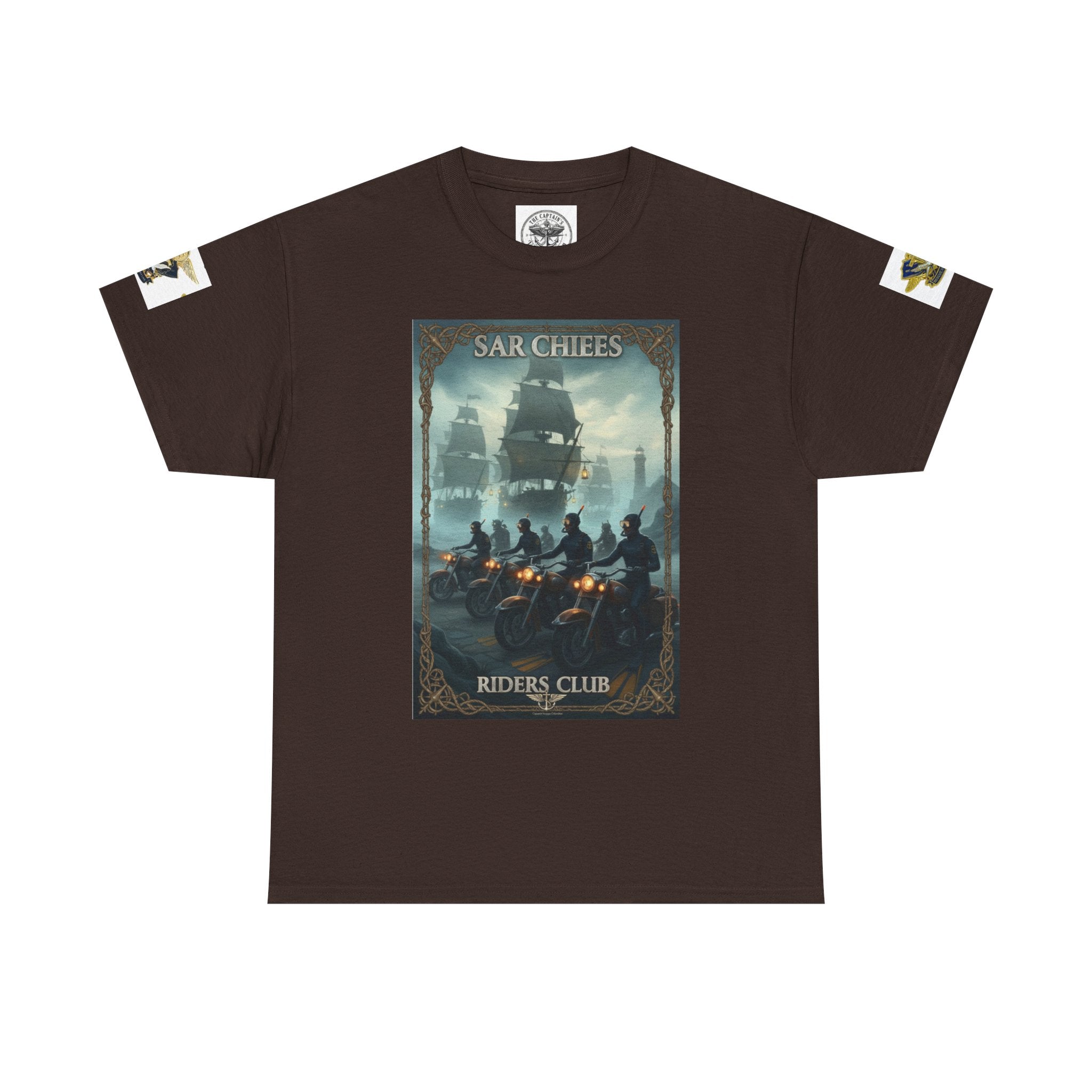 Navy Riders Club Graphic Tee — Vintage Naval Rescue Poster Shirt