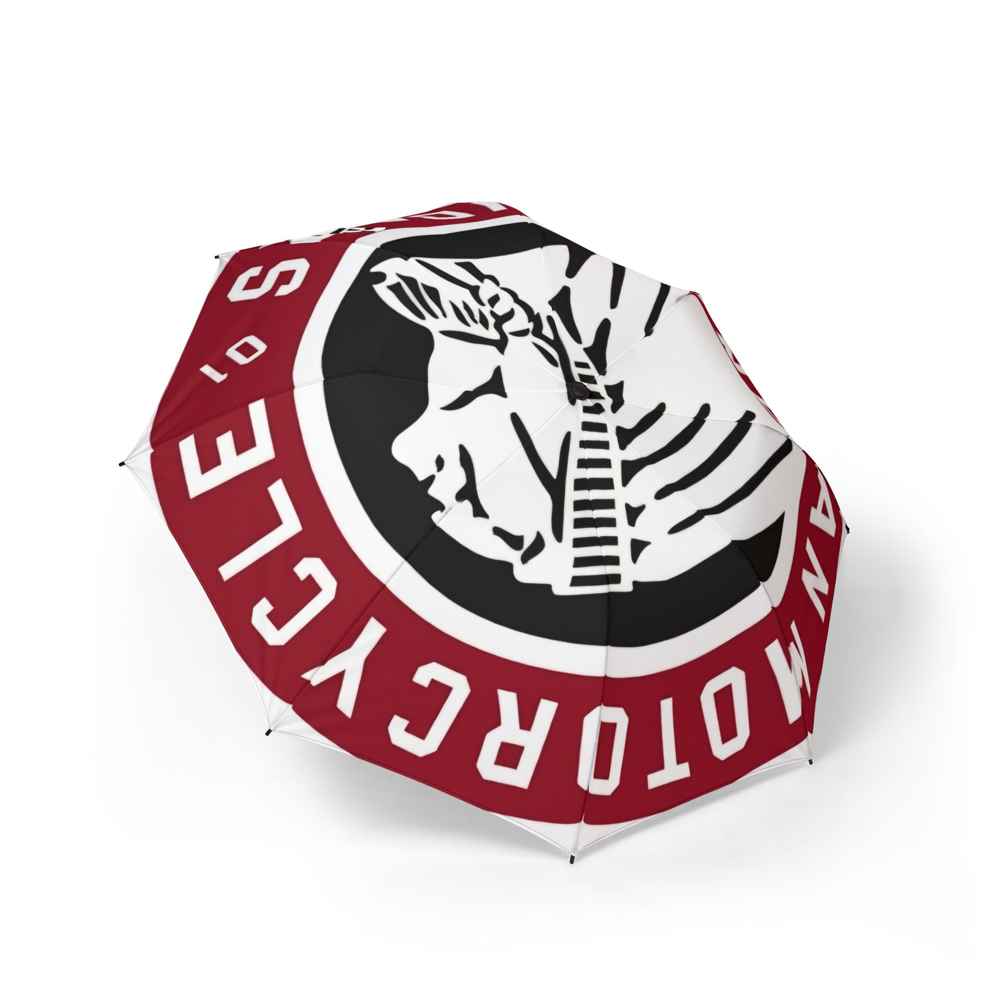 Motorcycle Club Logo Foldable Umbrella — Semi-Automatic Compact Rain Cover