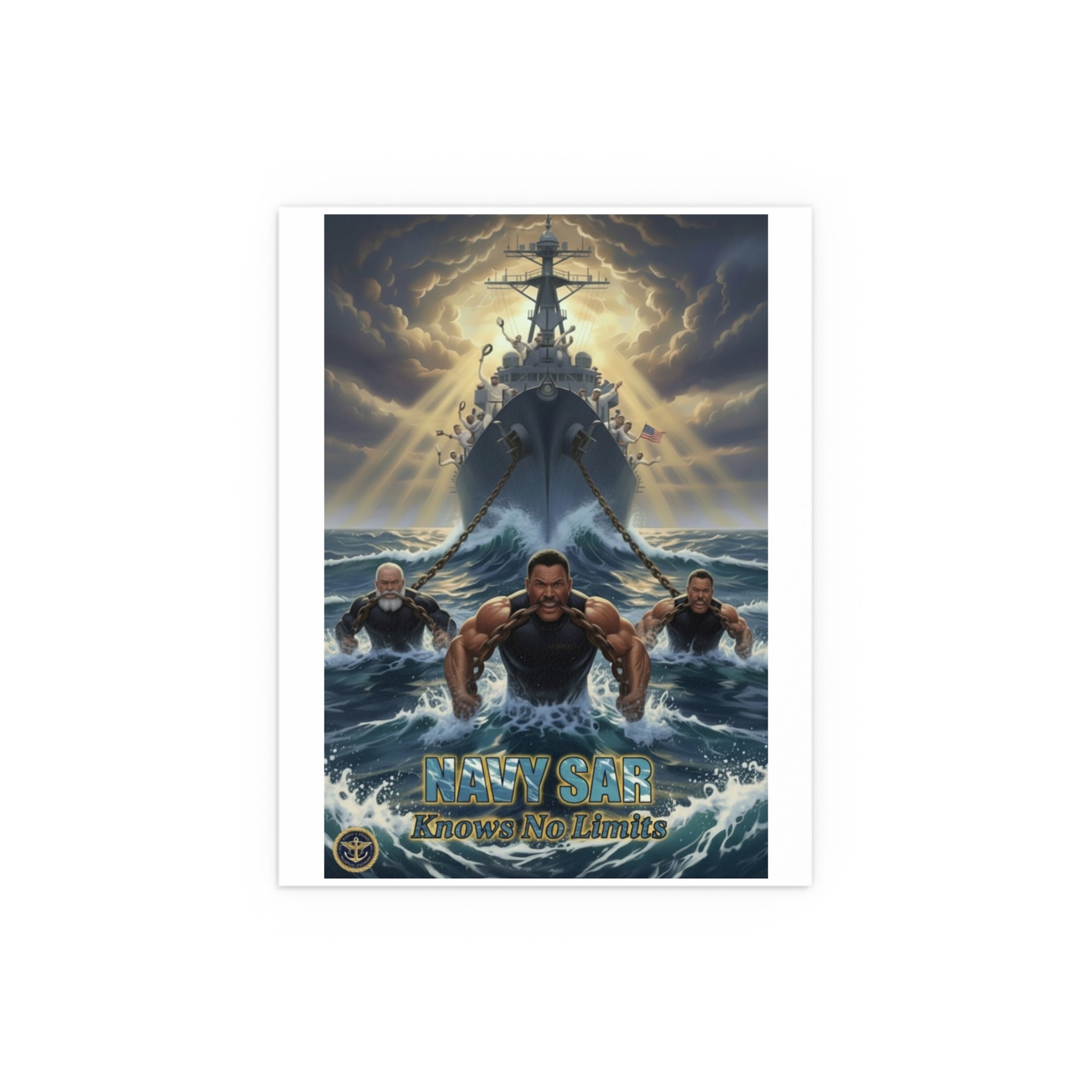 Navy SEALs Silk Poster — 'Nothing Is Impossible' Military Wall Art (Indoor/Outdoor)
