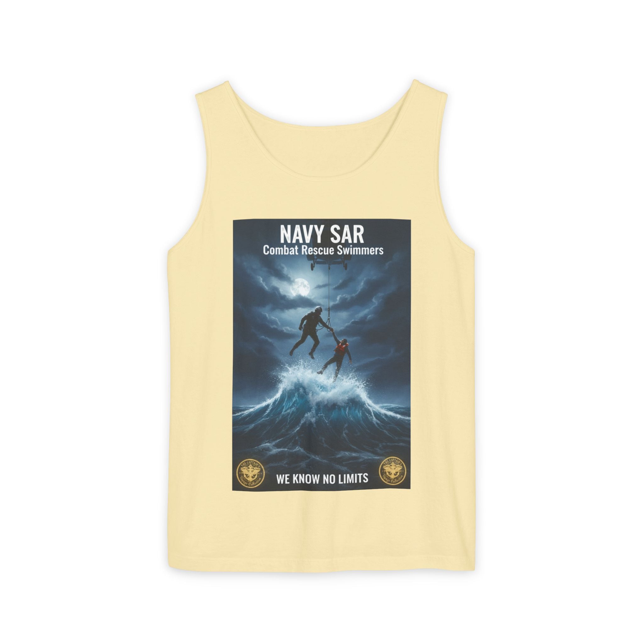 Navy SAR Tank Top — "We Know No Limits" Combat Rescue Swimmers