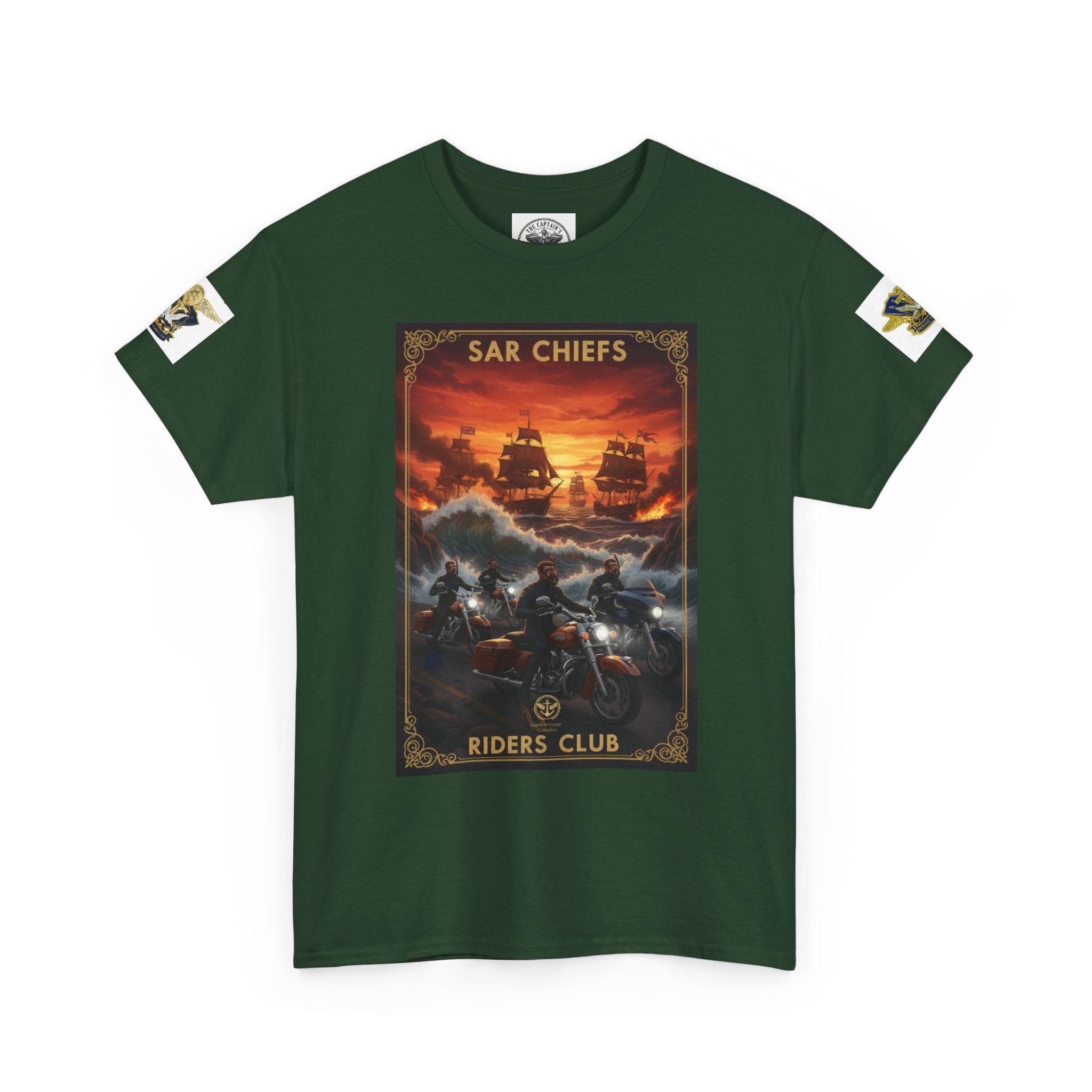 Military Rescue Riders Club T‑Shirt — SAR Chiefs Helicopter Tee