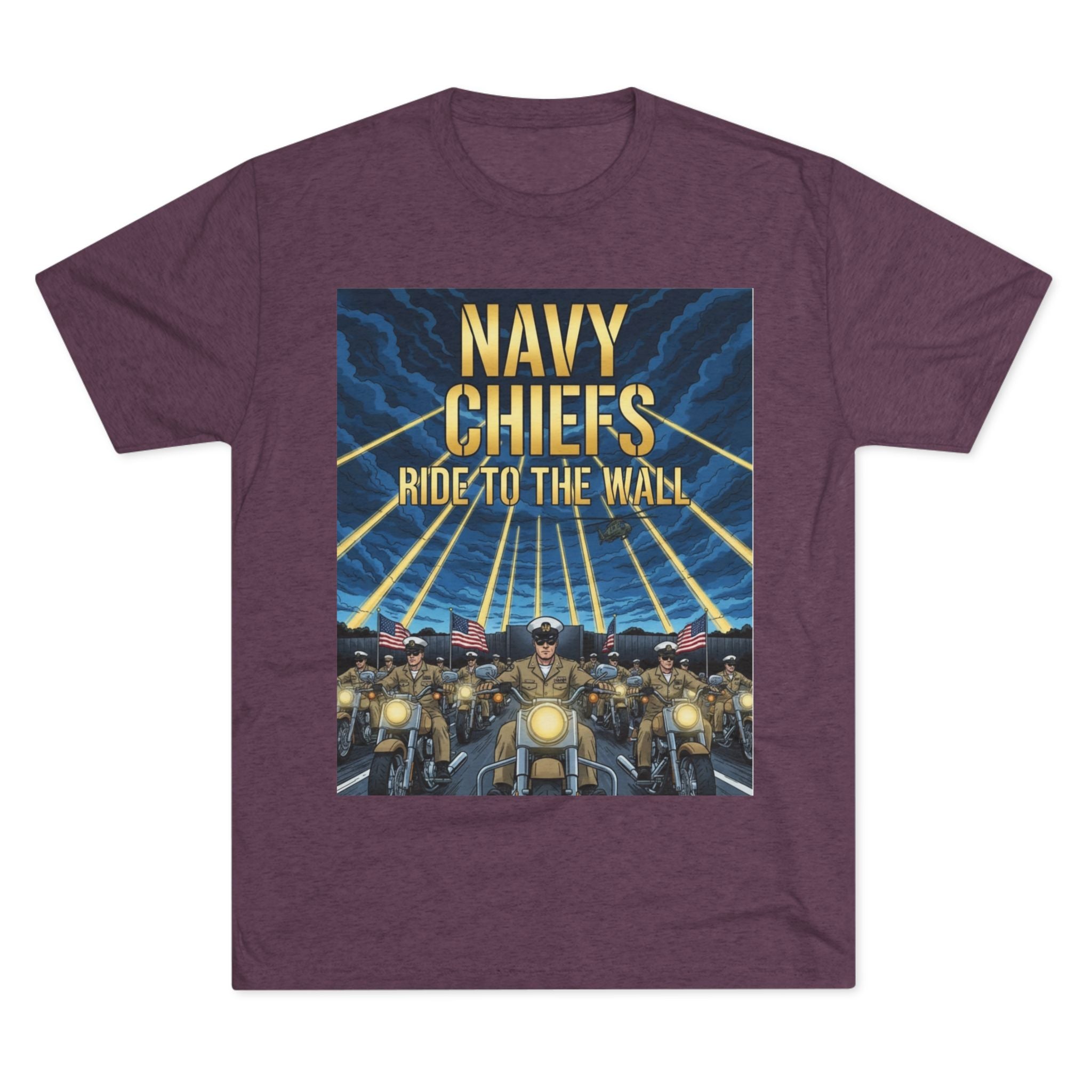 Navy Chiefs Ride to the Wall T-Shirt — "2nd Option... FAFO" Veteran Tribute Tee