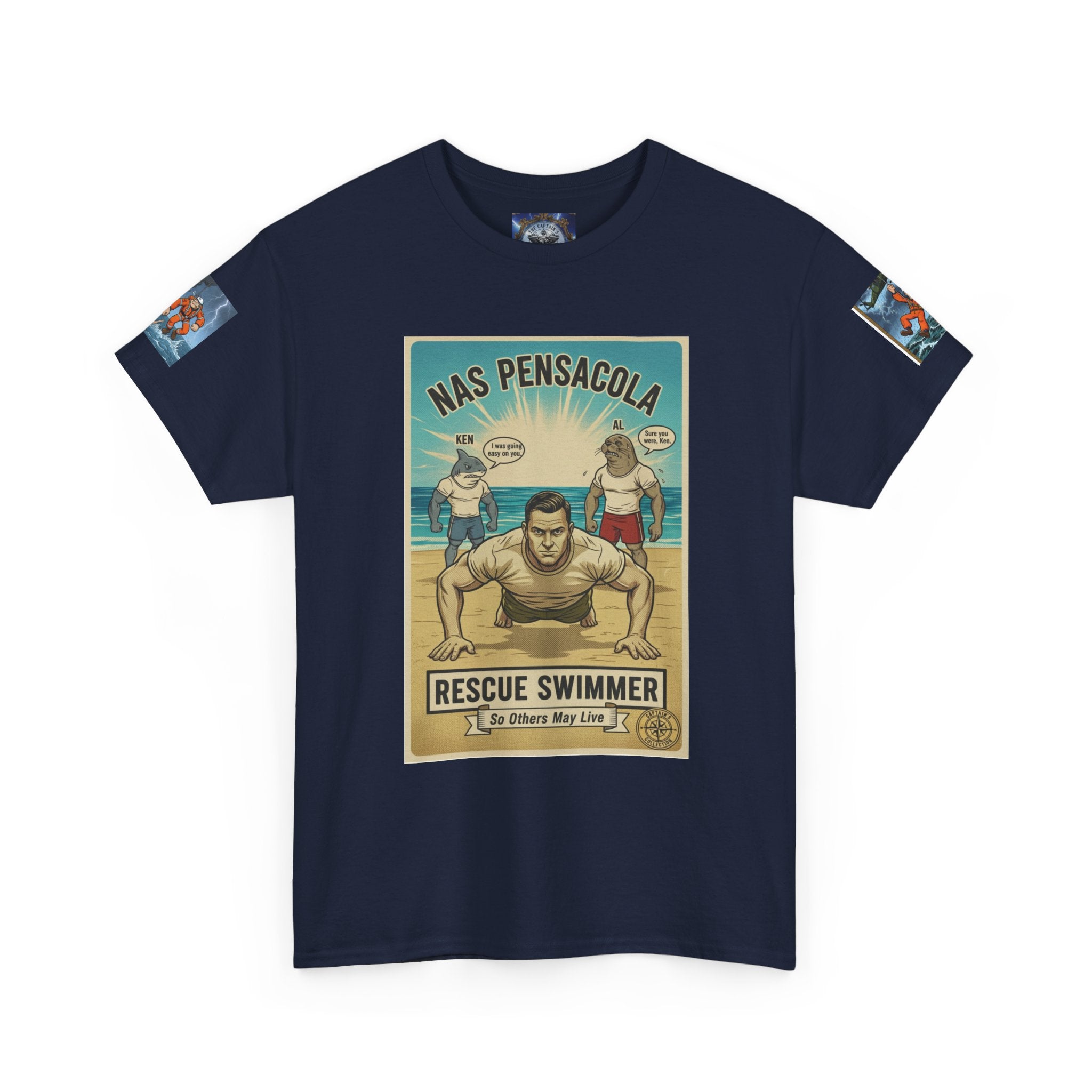 Rescue Swimmer Tee — NAS Pensacola Search & Rescue Helmet Tag T-Shirt