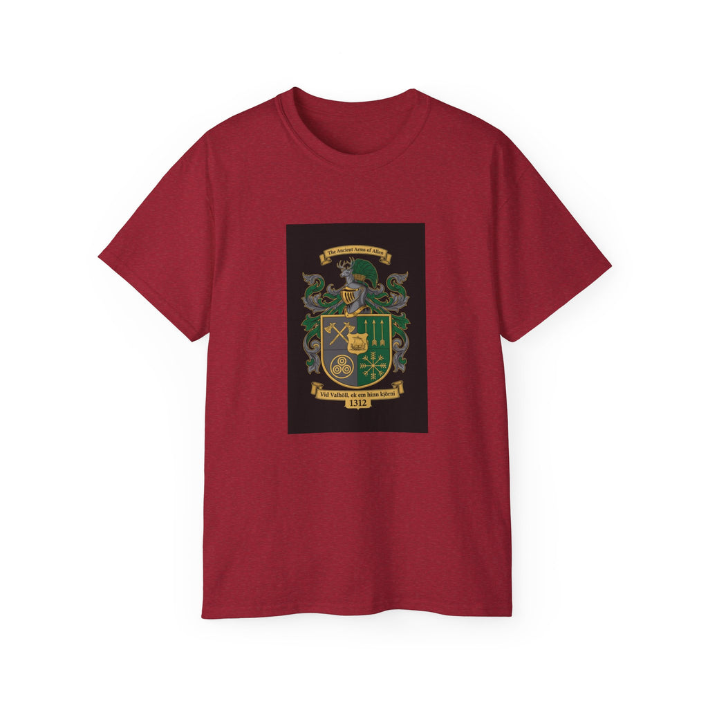 Irish Crest & 'One Lucky Viking' T-Shirt — Celtic Coat of Arms Tee