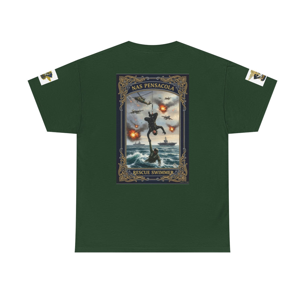 Navy Riders Club Graphic Tee — Vintage Naval Rescue Poster Shirt
