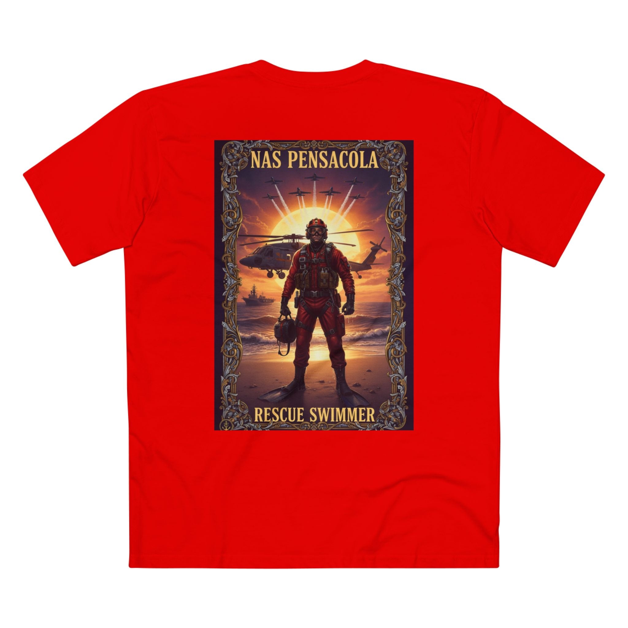 Navy Chiefs Club T‑Shirt – NAS Pensacola Rescue Swimmer Tribute Tee
