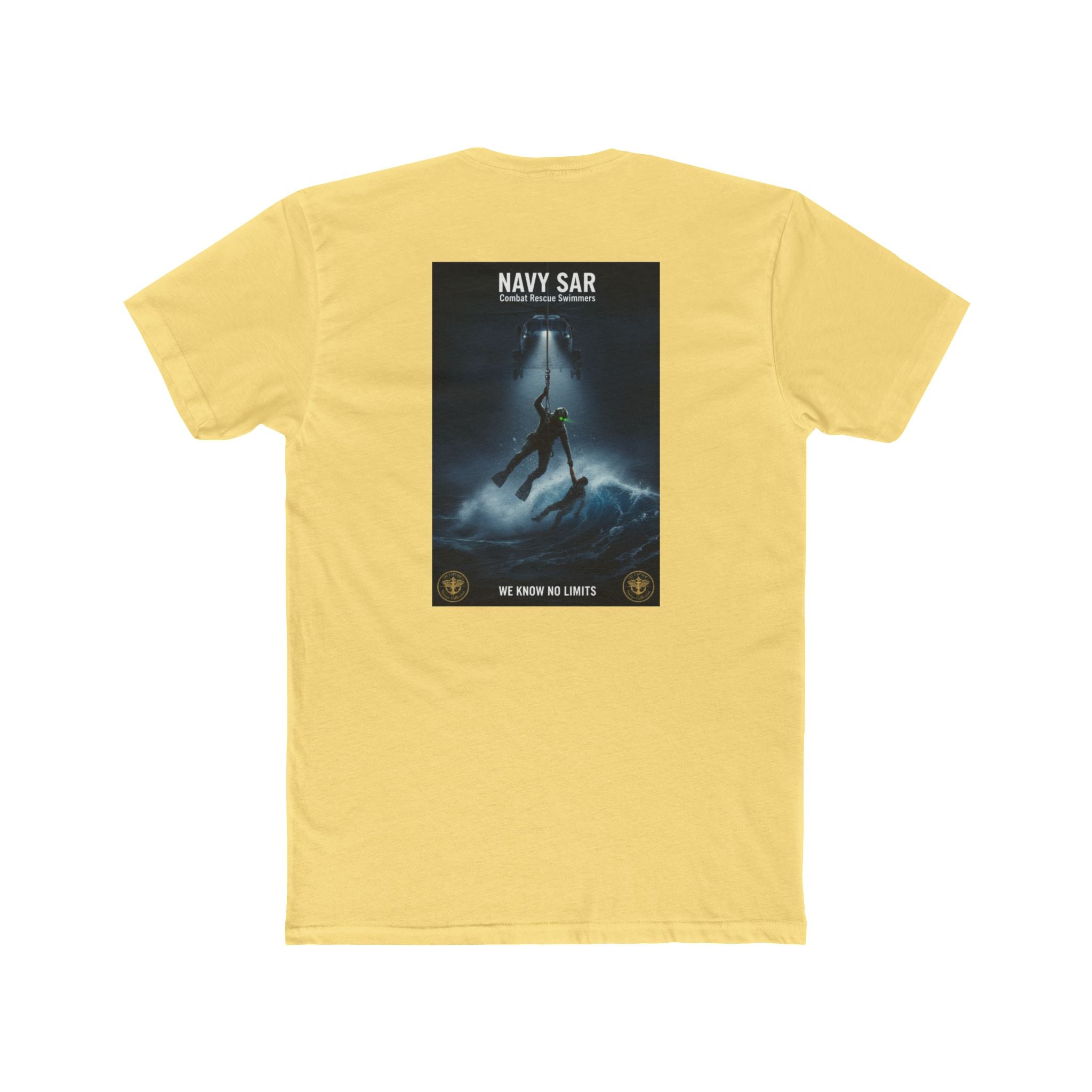Navy SAR Combat Rescue Swimmers Graphic Tee — "We Know No Limits"