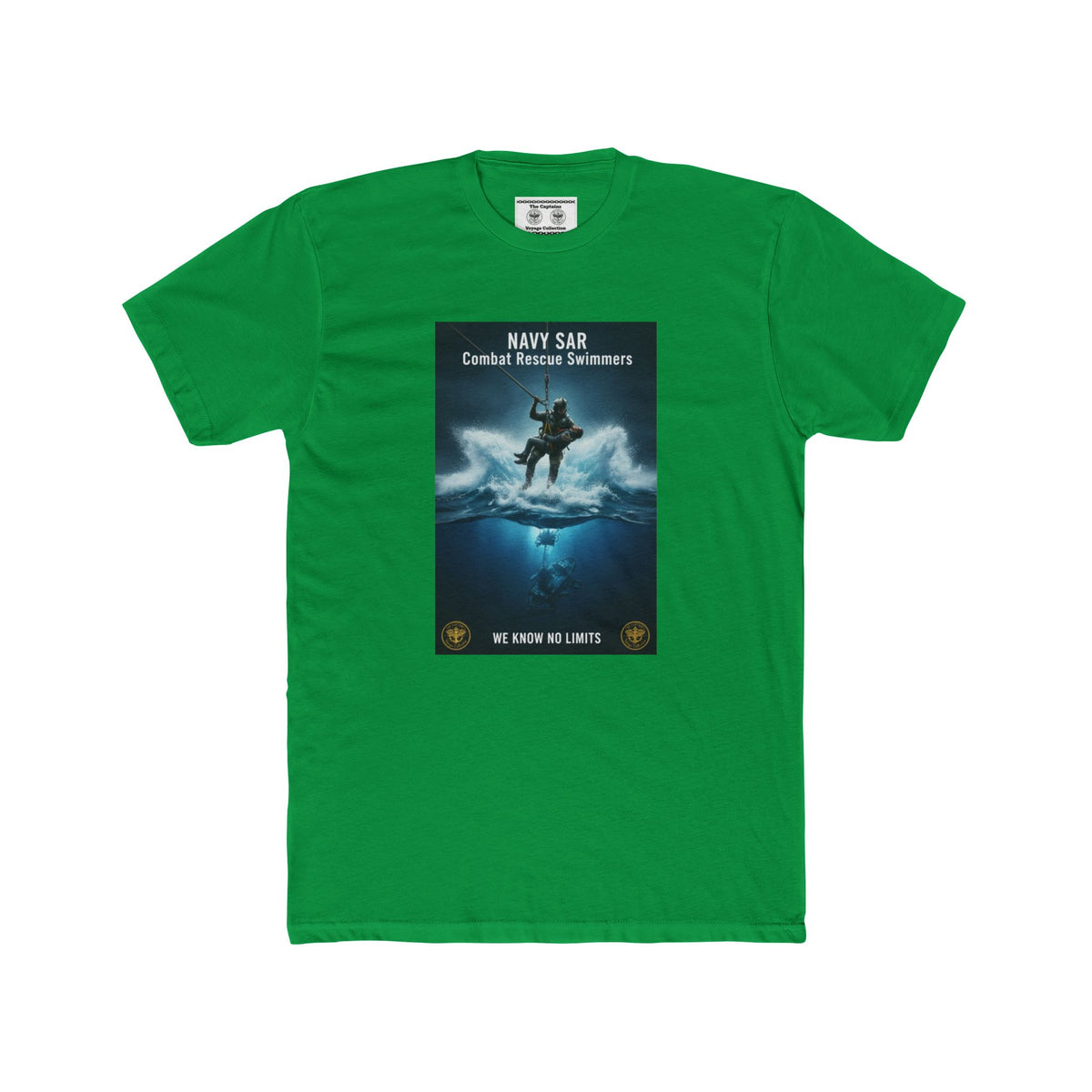 Navy SAR Combat Rescue Swimmers Graphic Tee — "We Know No Limits"