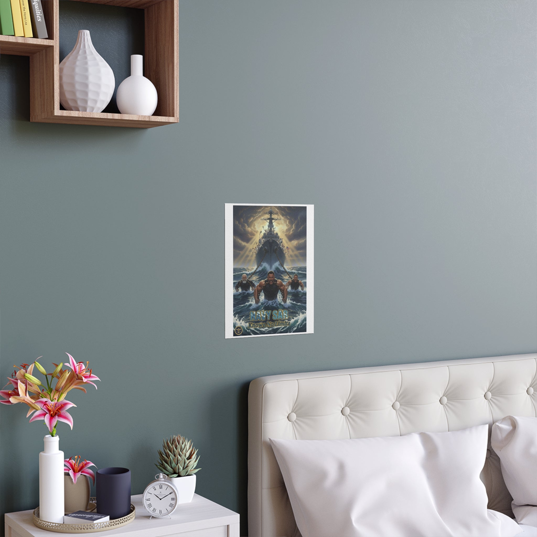 Navy SEALs Silk Poster — 'Nothing Is Impossible' Military Wall Art (Indoor/Outdoor)
