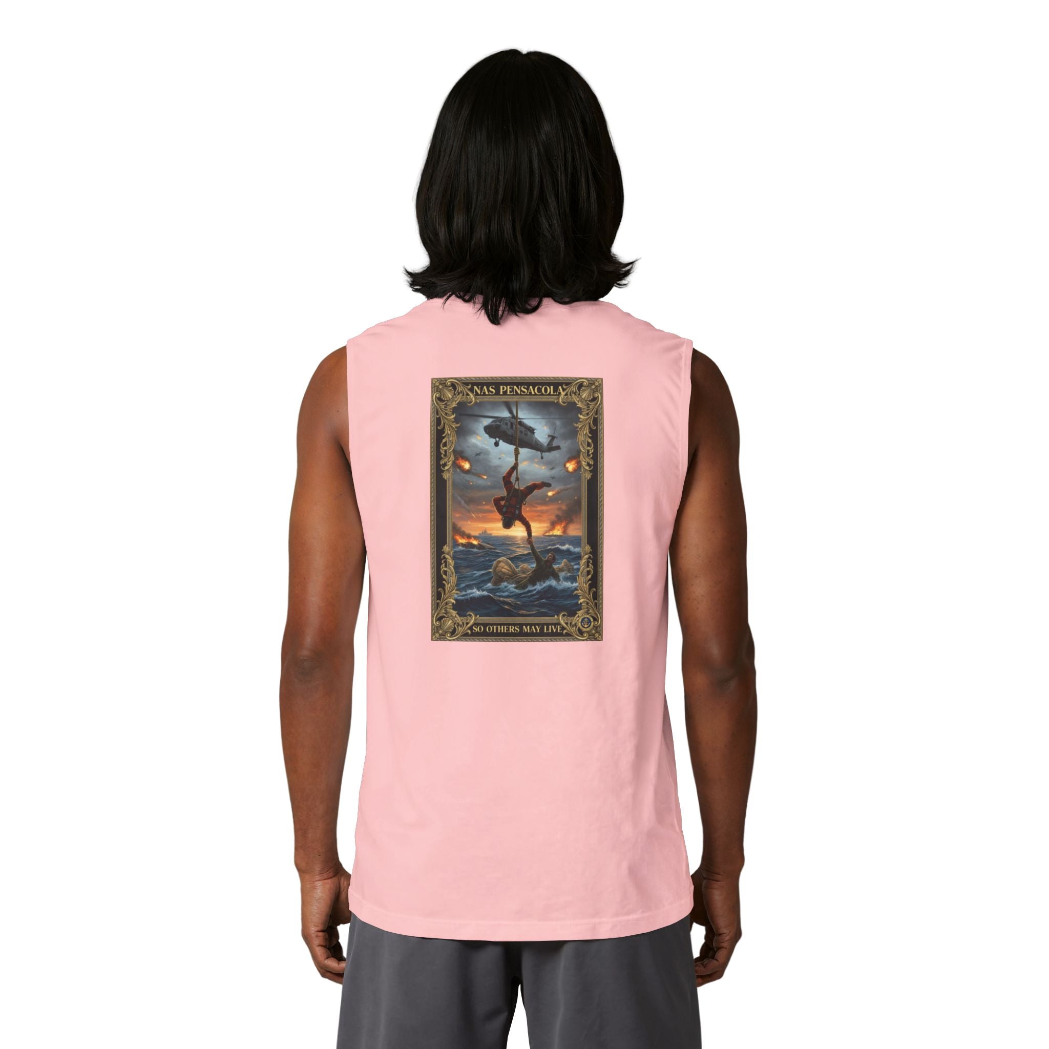 Military NAS Pensacola Tank Top — Navy Aviation Helicopter Design