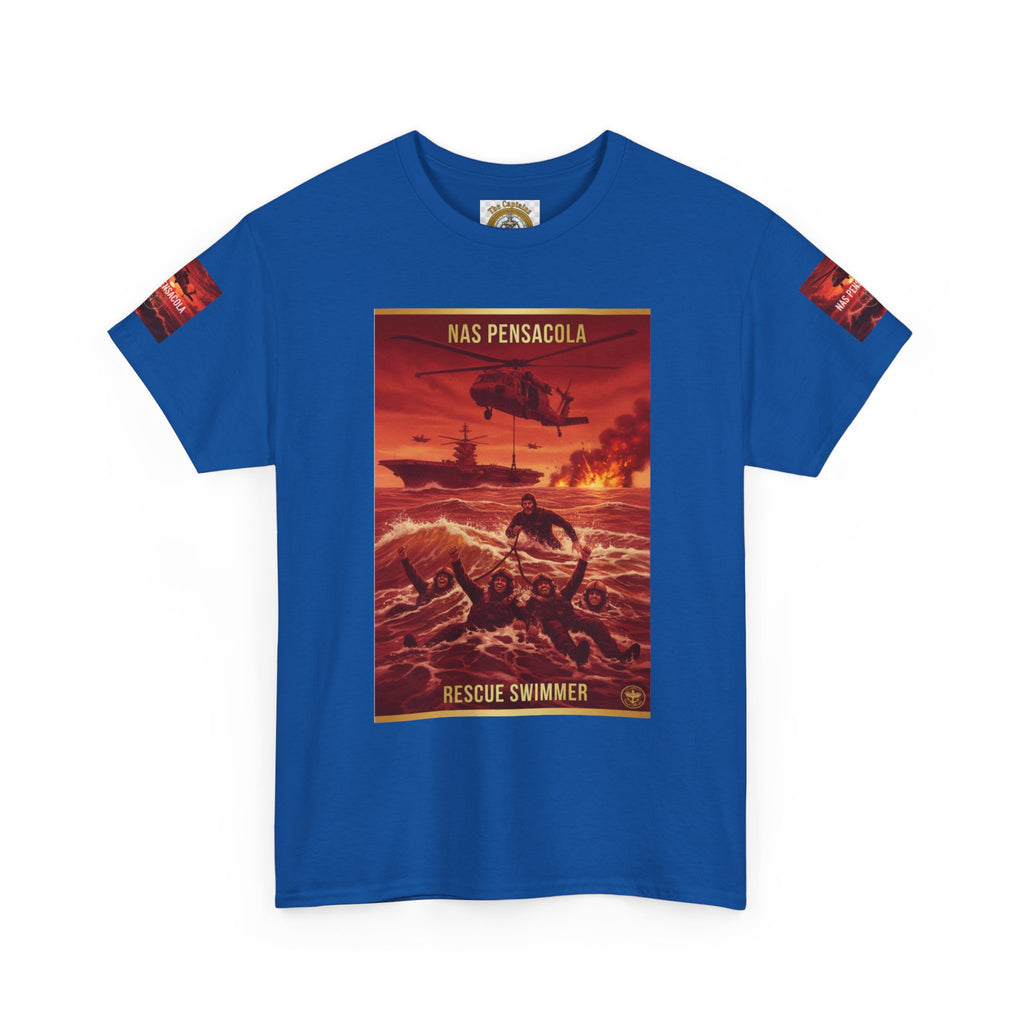 Rescue Swimmer Graphic Tee — NAS Pensacola Military Helicopter Design