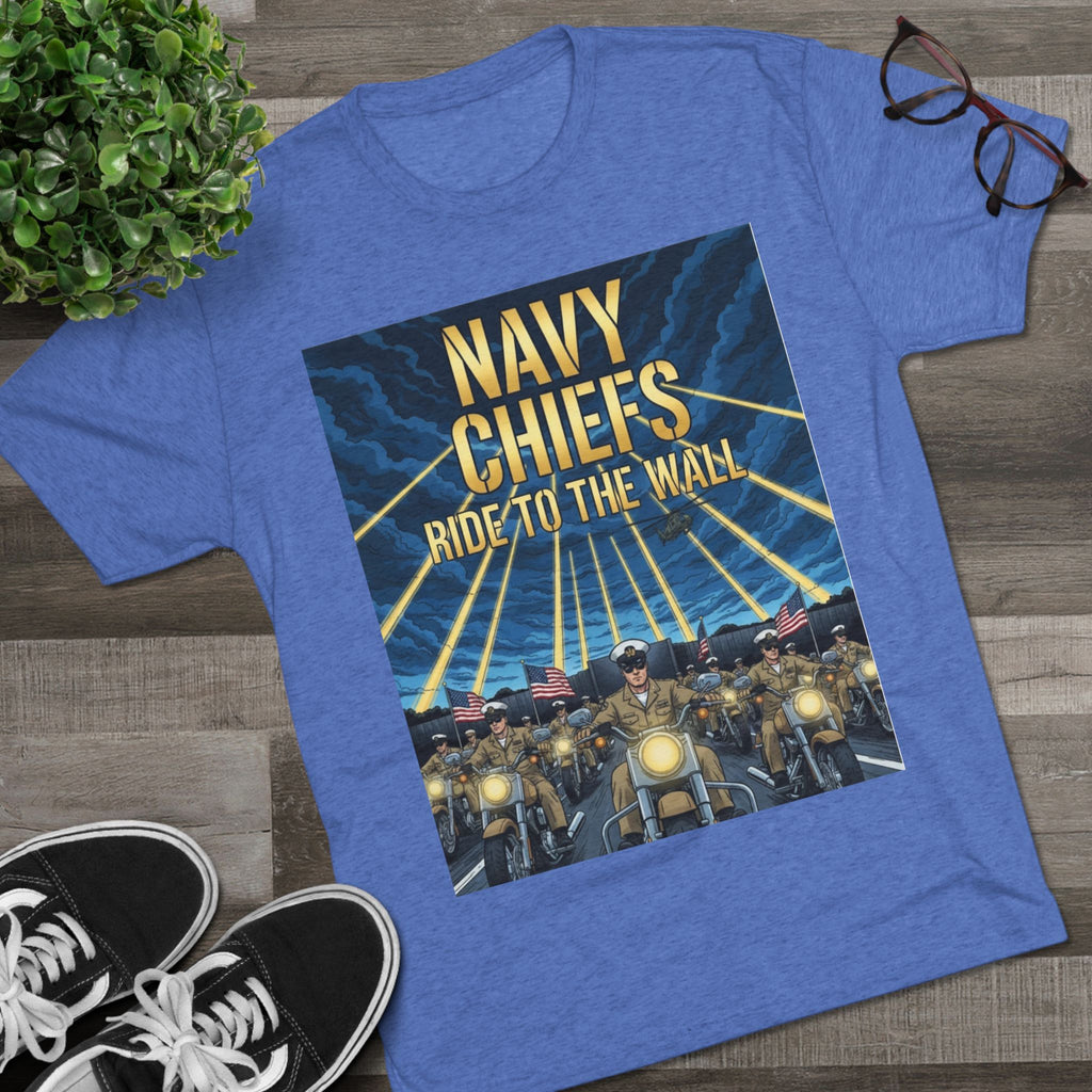 Navy Chiefs Ride to the Wall T-Shirt — "2nd Option... FAFO" Veteran Tribute Tee