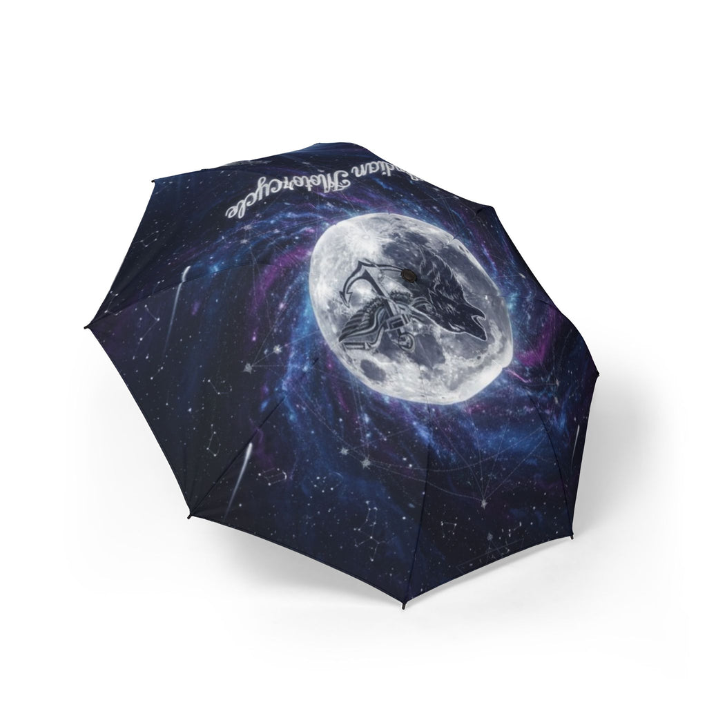 Galaxy Moon Foldable Umbrella — Semi-Automatic Space Rain Protector