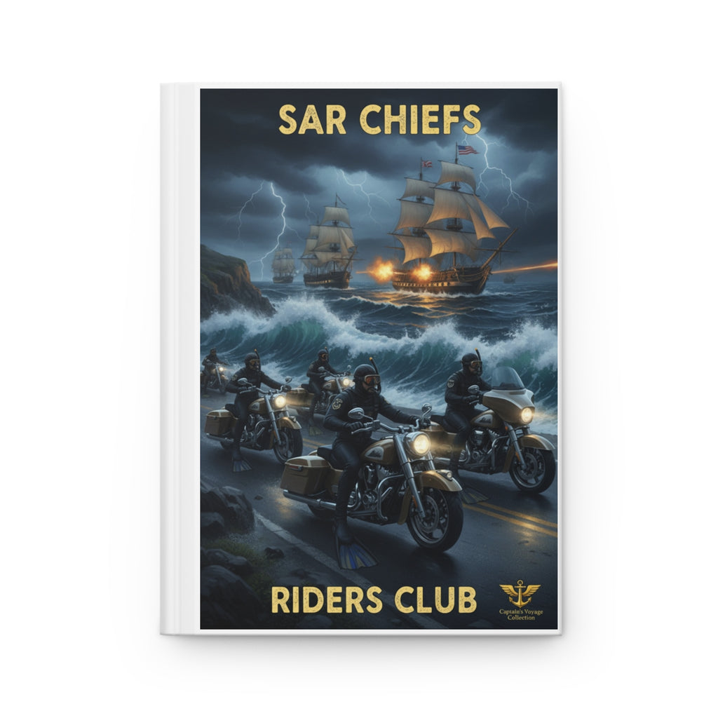 Rescue Swimmer & Riders Club Hardcover Journal — Military Sea Rescue Notebook