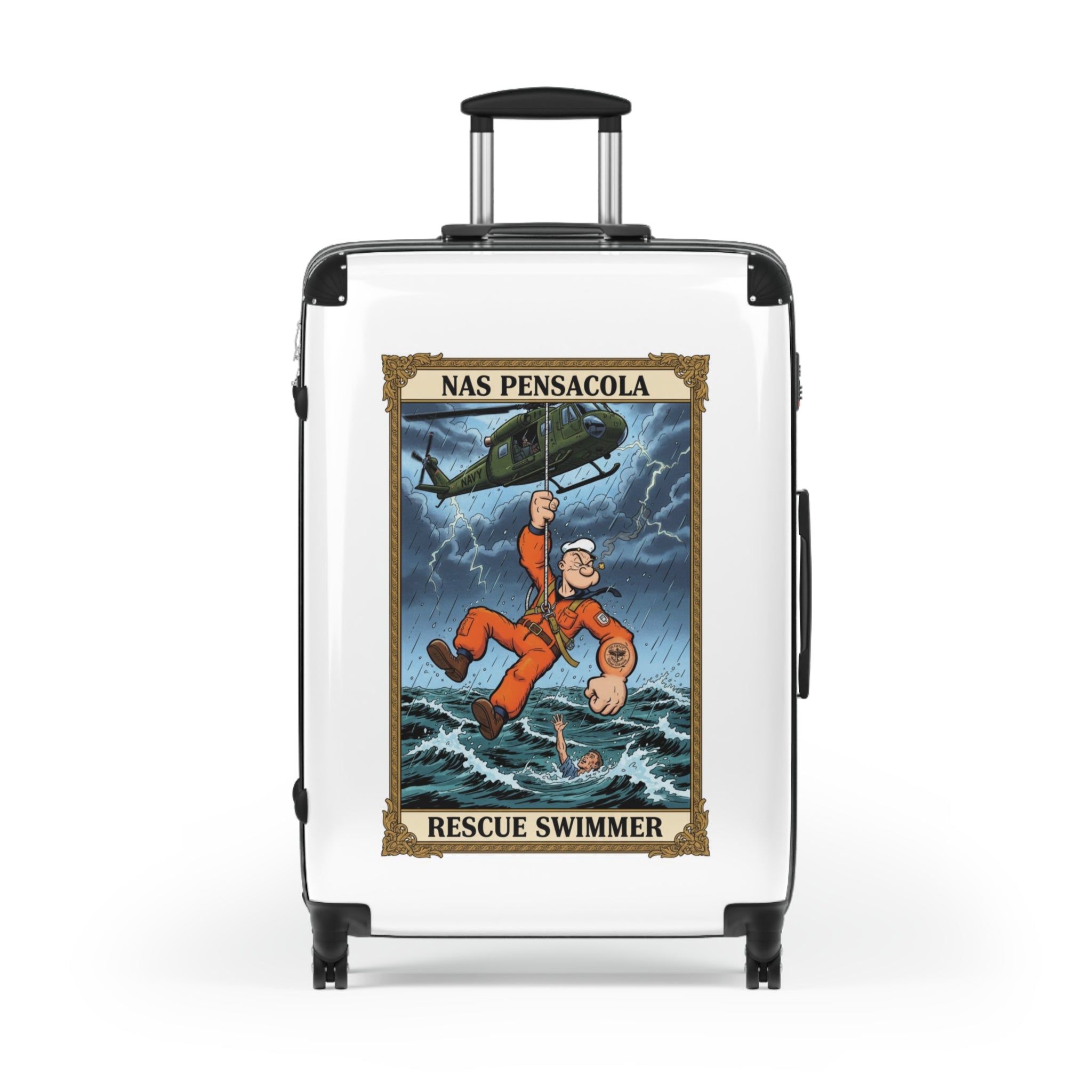 NAS Pensacola Rescue Swimmer Suitcase – Military Search & Rescue Luggage