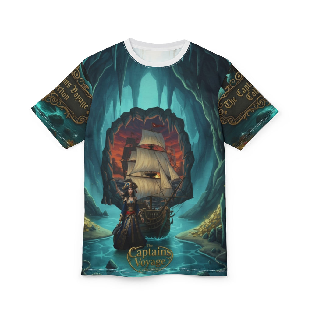 Captain's Voyage Pirate Ship Tee — Nautical Adventure All-Over Print
