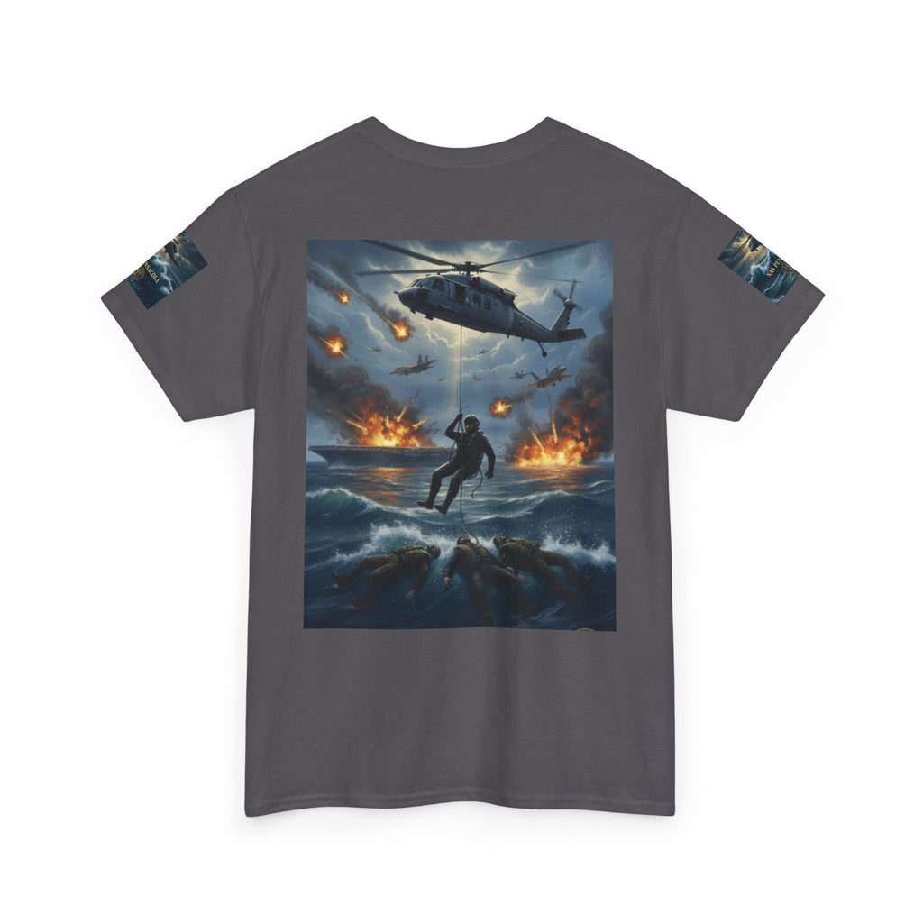 Rescue Mission Tee — Military Helicopter Search & Rescue Graphic T-Shirt