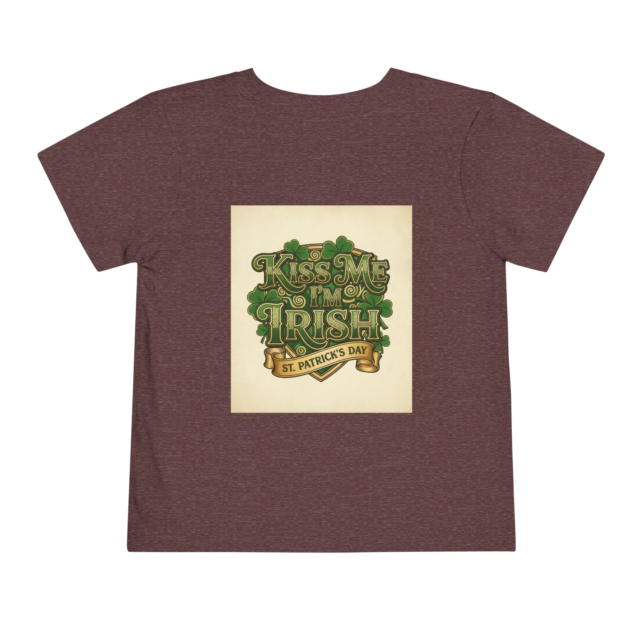 Toddler Tee — "Kiss Me I'm Irish" St. Patrick's Day Shirt