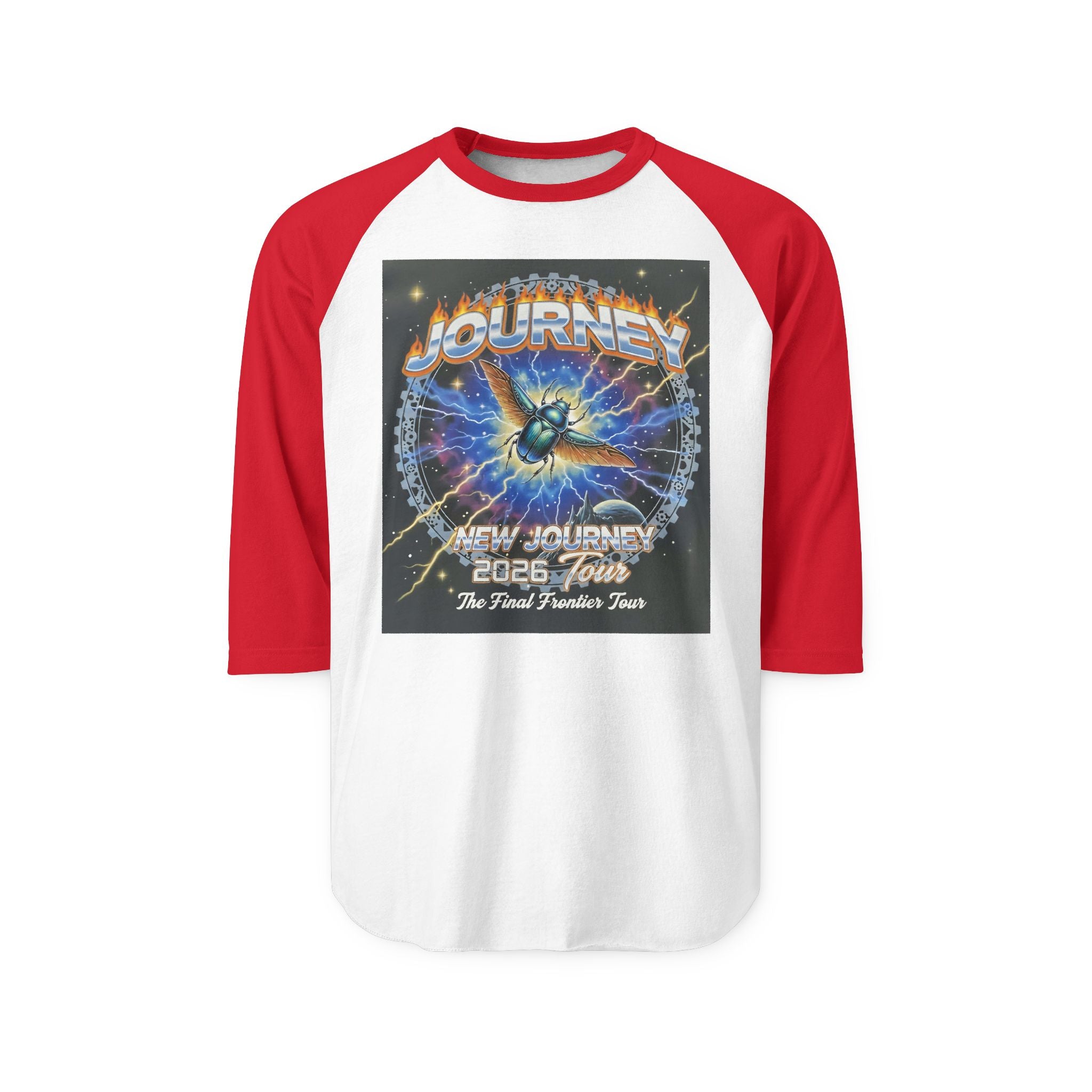 Journey 2008 Tour Raglan Shirt — Vintage Rock Band Baseball Tee