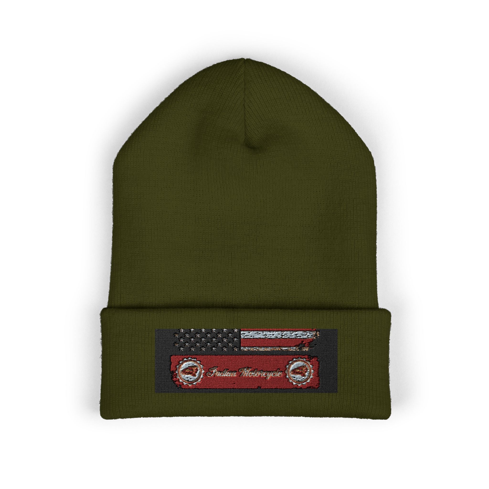 Retro Cassette Embroidered Beanie — Vintage Music Knit Hat