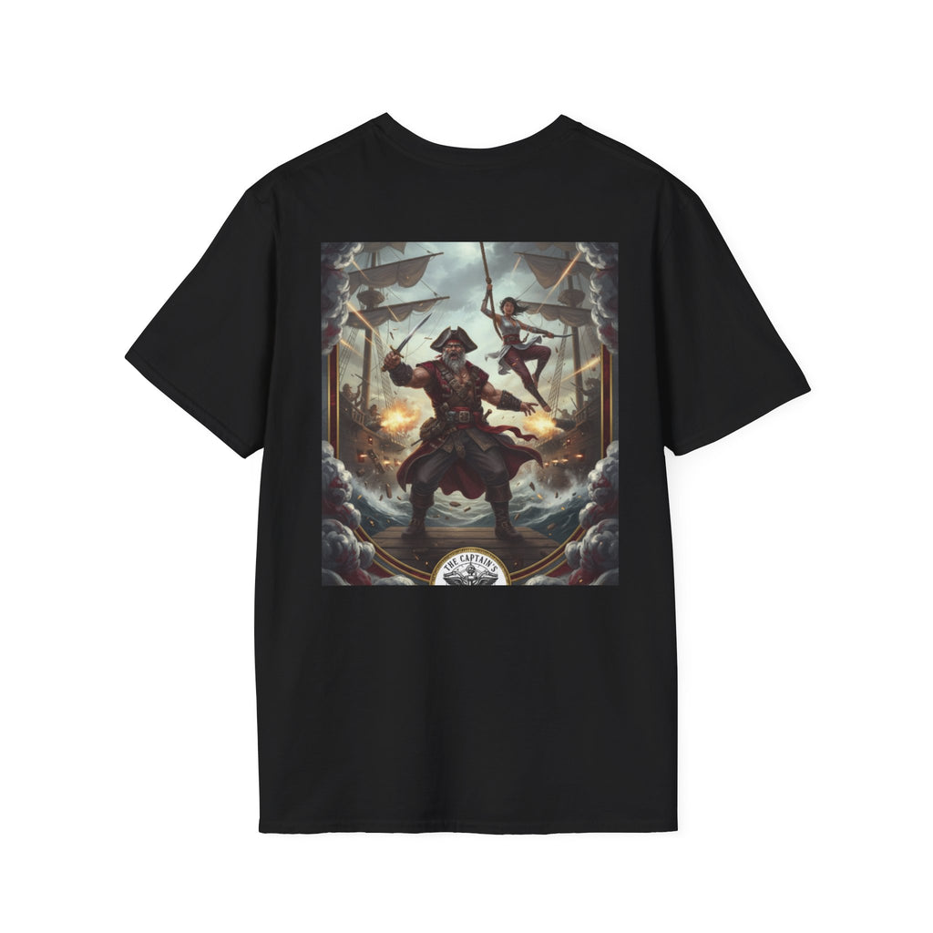Pirate Captain T-Shirt — Vintage Nautical Adventure Graphic Tee