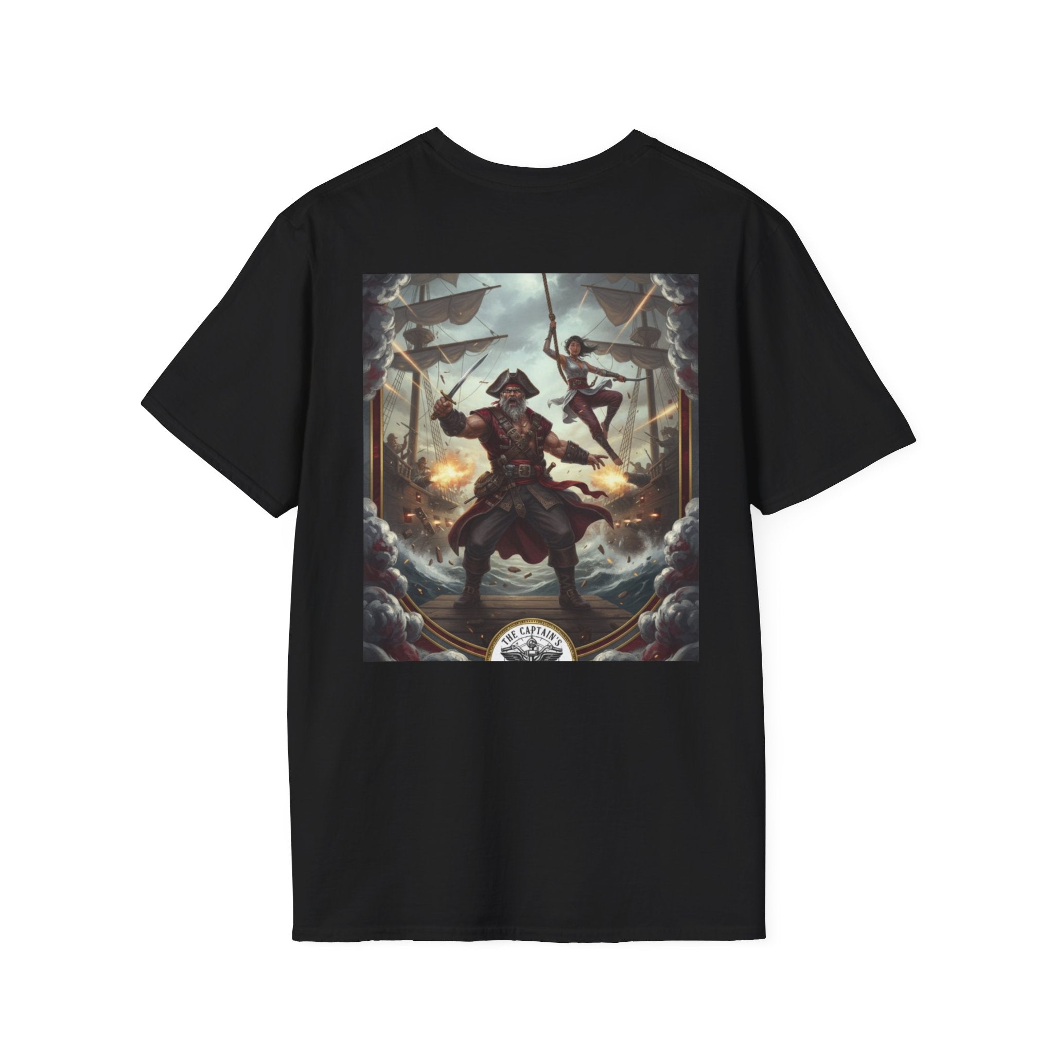 Pirate Captain T-Shirt — Vintage Nautical Adventure Graphic Tee